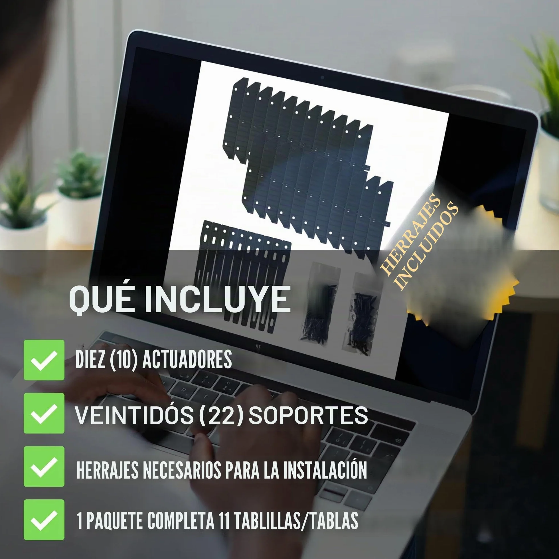 Nuvo Iron LSB48 - Sistema de persianas y persianas, Kit de Herramientas (diseñado para Uso de hasta 48 Pulgadas de Ancho)