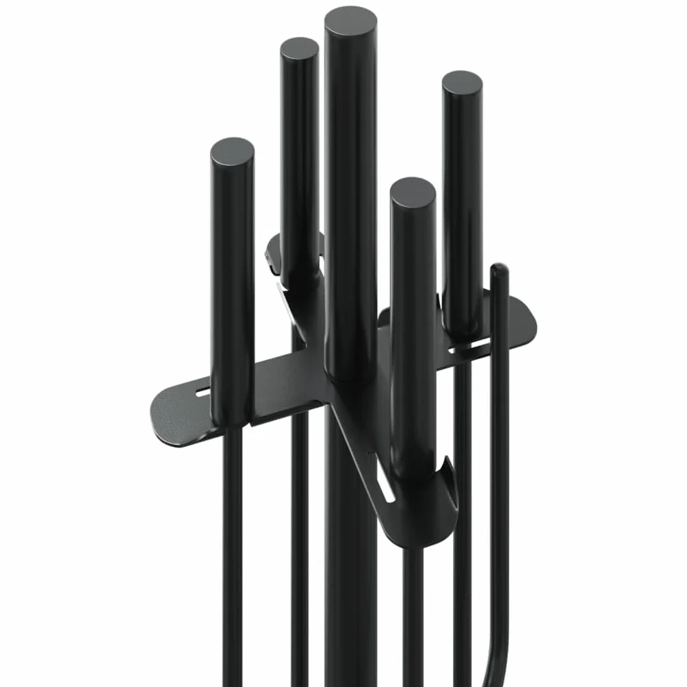 Genérico Juego de Herramientas para Chimenea de 5 Piezas, 18 x 66 cm, Acero,Casa y jardín,Accesorios para hornos de leña y chimeneas,Herramientas para chimeneas-156376