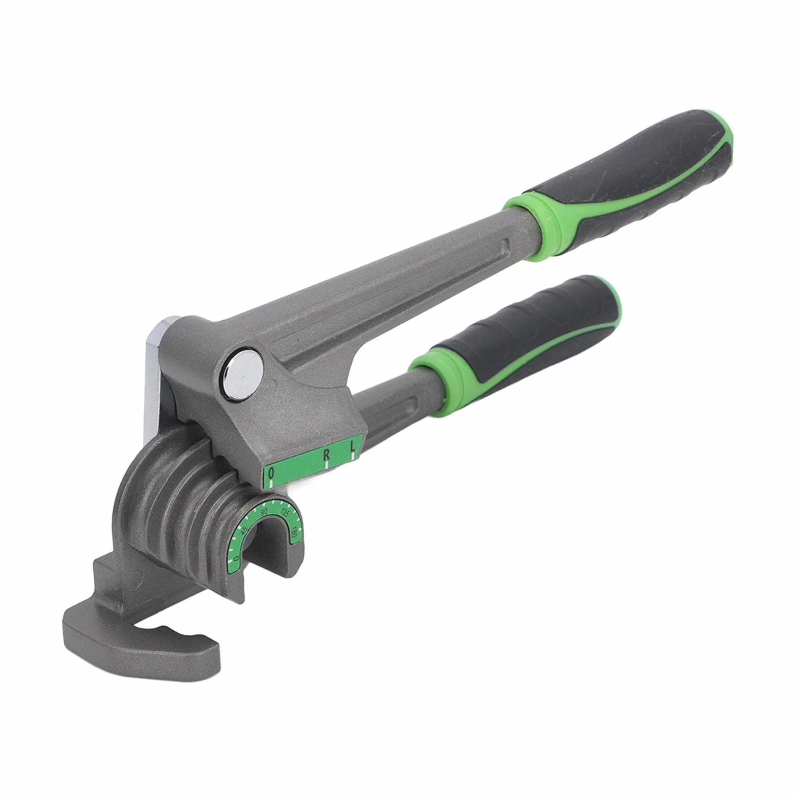 Doblador de Tubos para Refrigeración de Aire Acondicionado, Doblador de Tubos de Aleación de Aluminio de 180 Grados, 1/4 pulg. 5/16 pulg. 3/8 pulg. con Marcas Claras