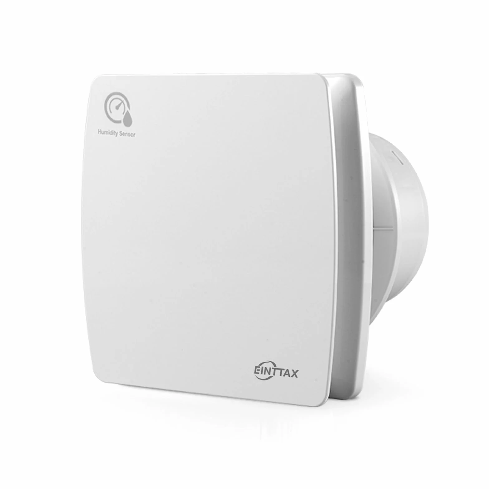 Ventilador extractor silencioso 100 mm baño sensor humedad temporizador blanco cuadrado 95 m³/h pared ventana cocina ducha