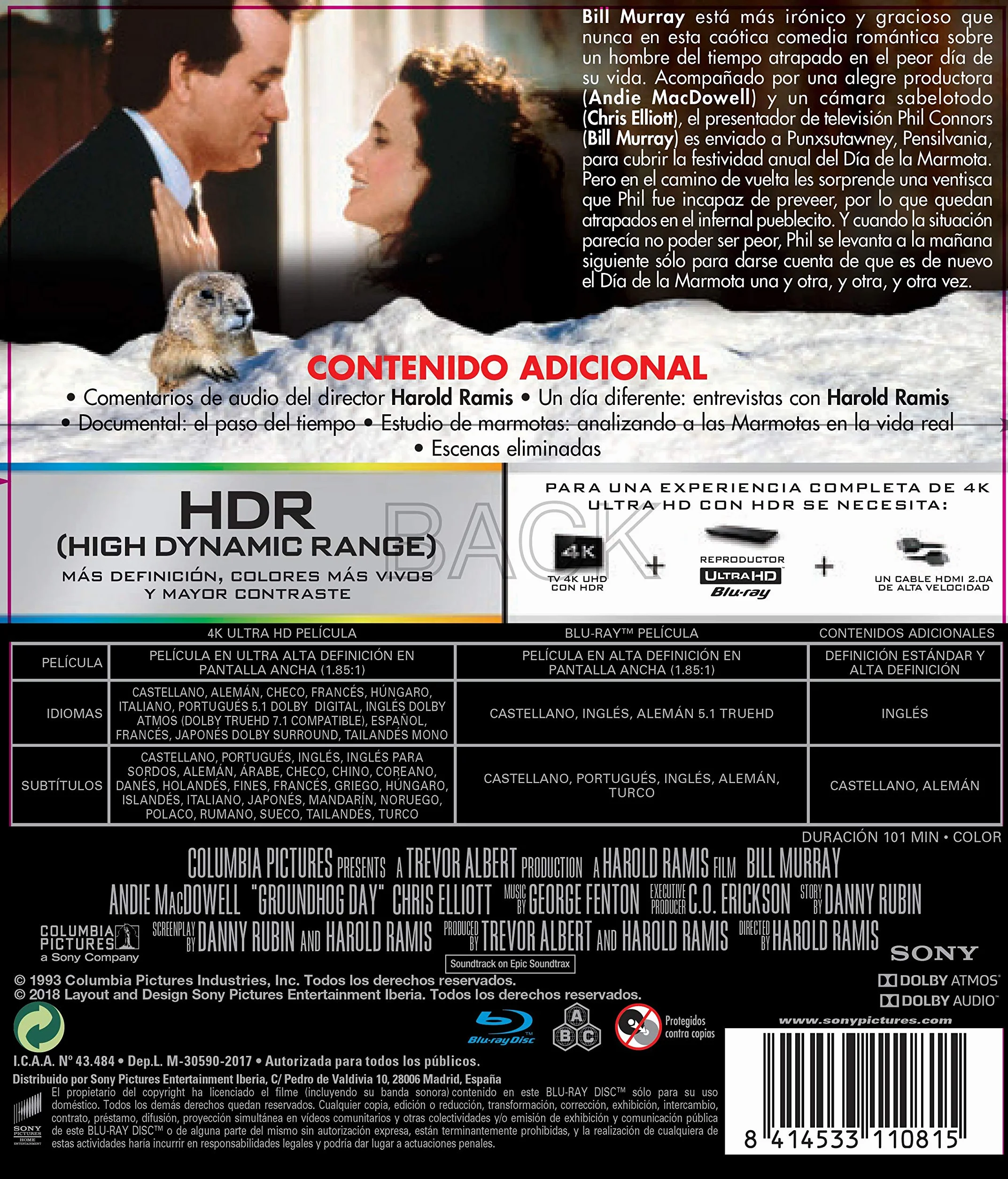 Atrapado En El Tiempo 4K Ultra-HD + BD [Blu-ray]