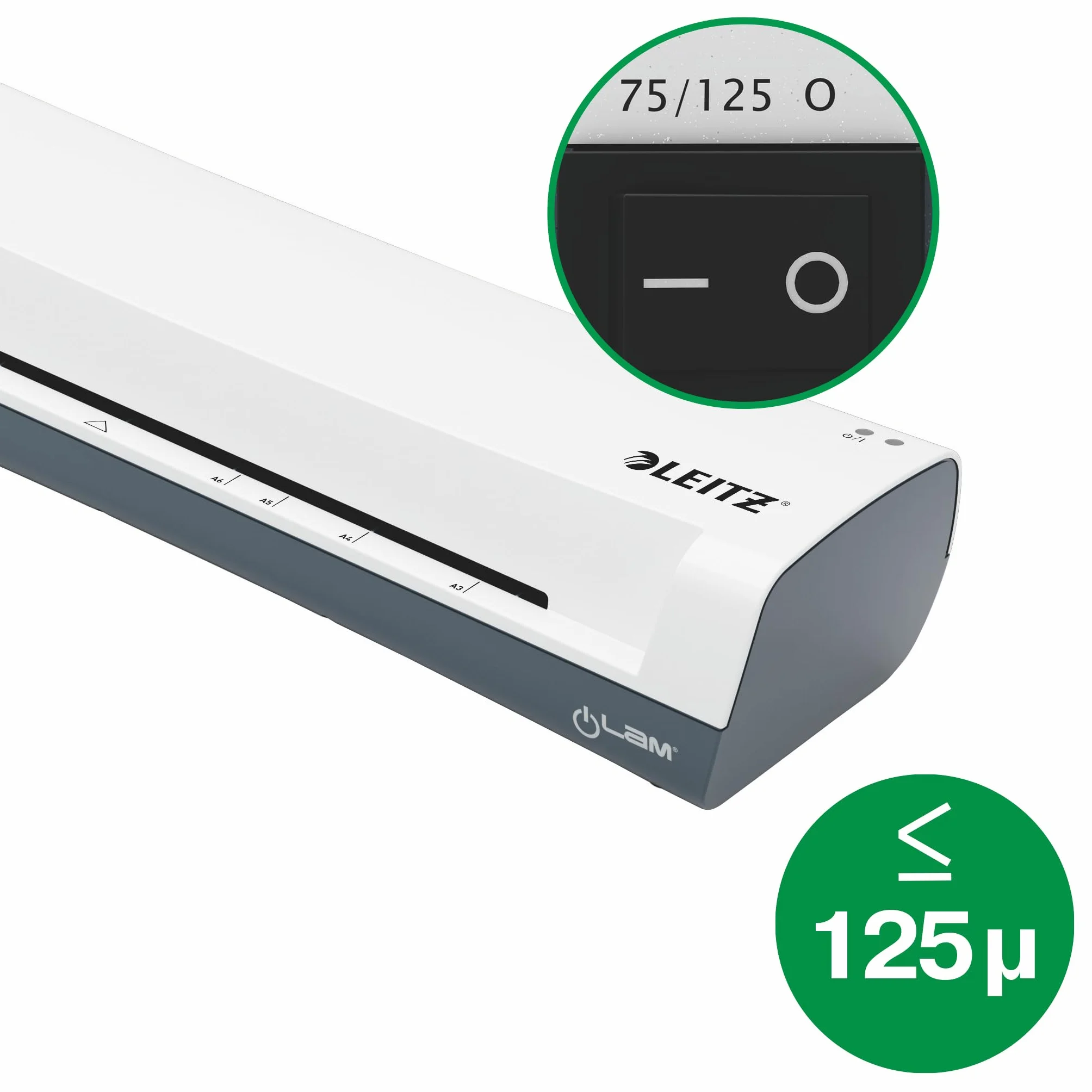 Leitz 74340001 - Plastificadora iLAM Home 4 en 1 A4, Cizalla y Recortadora de Esquinas, Máquina Plastificadora Térmica con 5 Fundas Plastificadoras, 80-125 Micras, para Oficina, Casa y Colegio