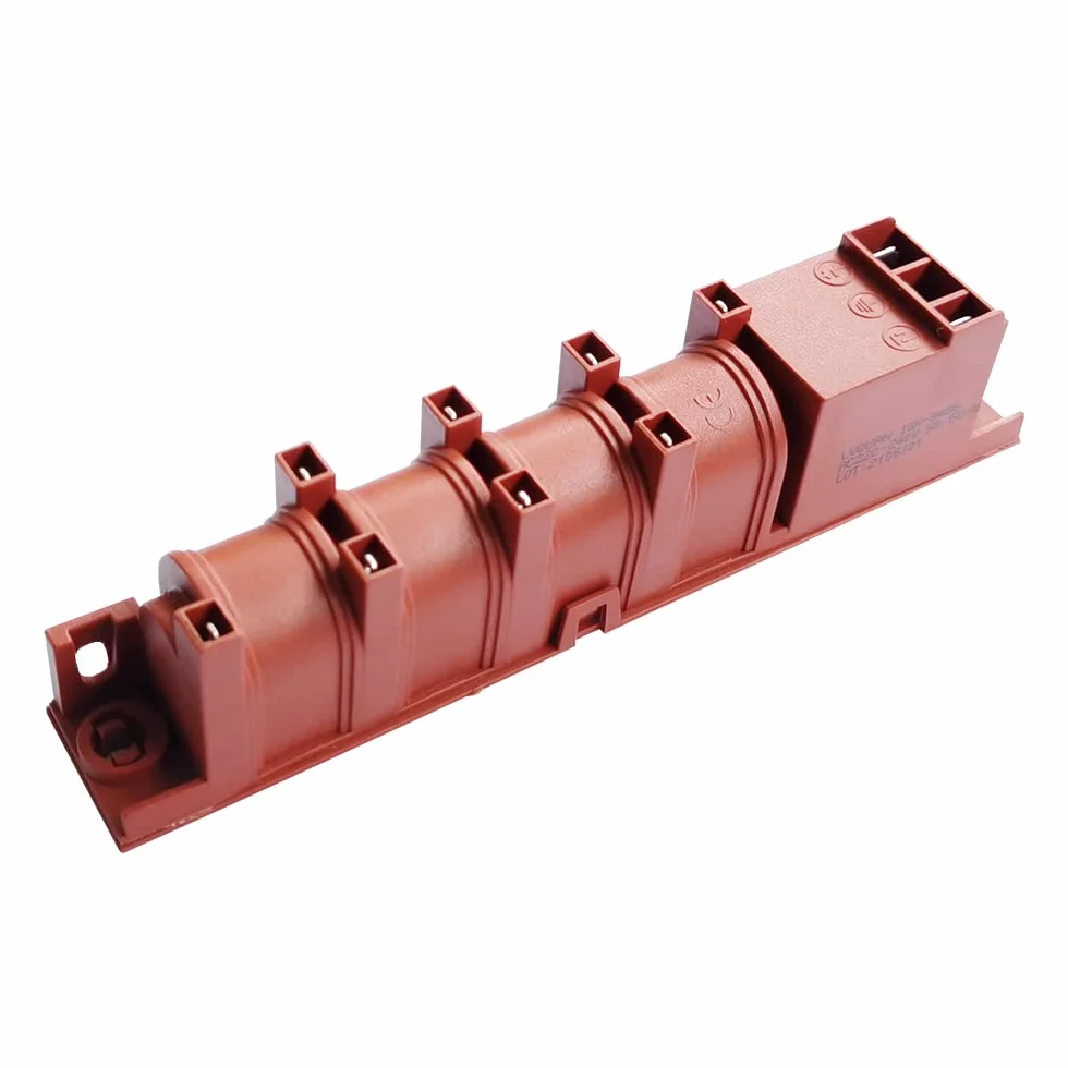 Géiser de Gas AC 220V 8 Terminales de bujía/bujía Encendedor de Pulso for la Estufa de Caldera Horno de Vapor Unidad de Encendido electrónico Universal