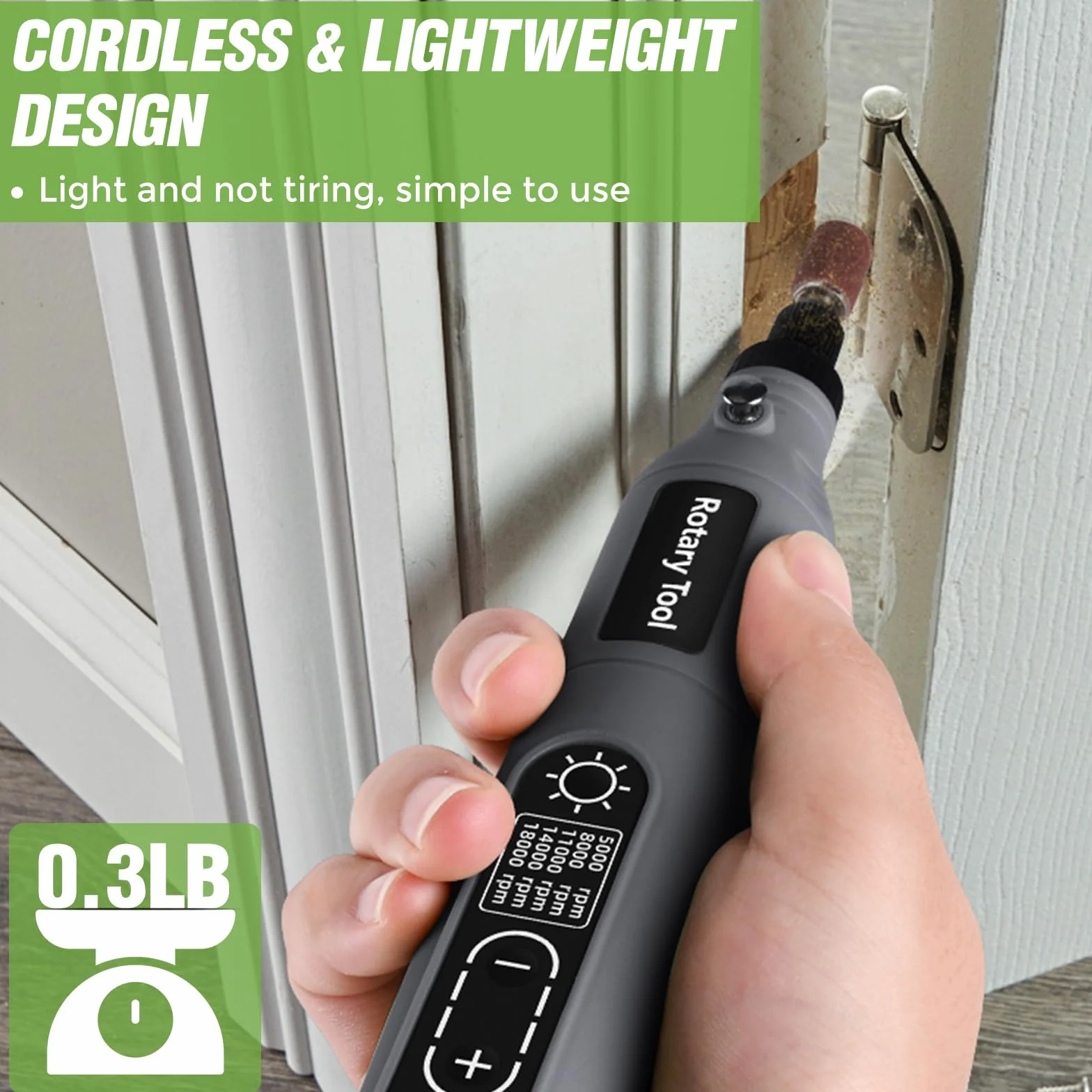 Mini herramienta giratoria inalámbrica, kit de herramientas rotativas recargables por USB de 5 velocidades de 3.7 V con 68 accesorios – Herramienta eléctrica multiusos para lijar, pulir, perforar