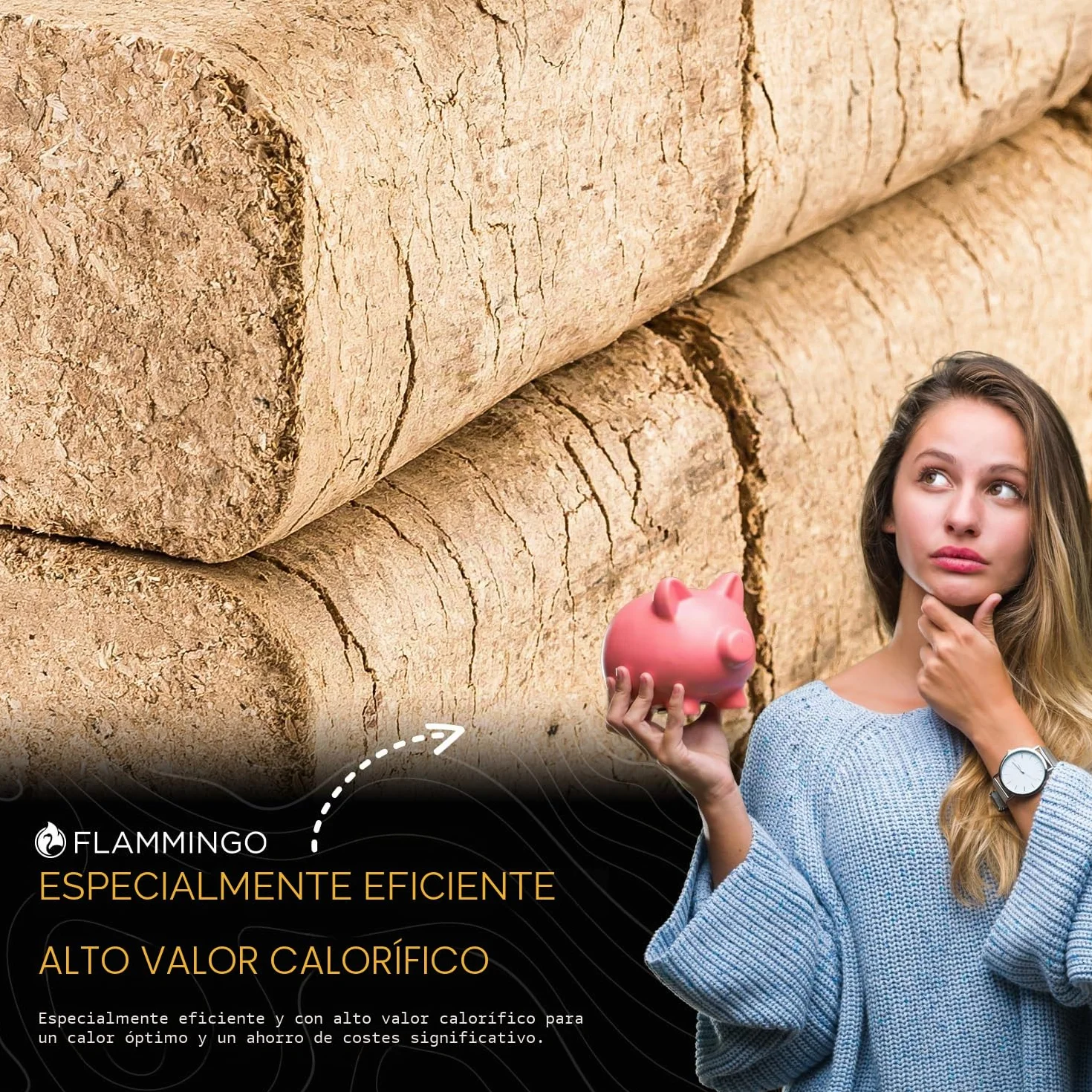 Briquetas de madera RUF roble, 40 kg, chimenea de leña, estufa, briqueta, carbón, calefacción de madera