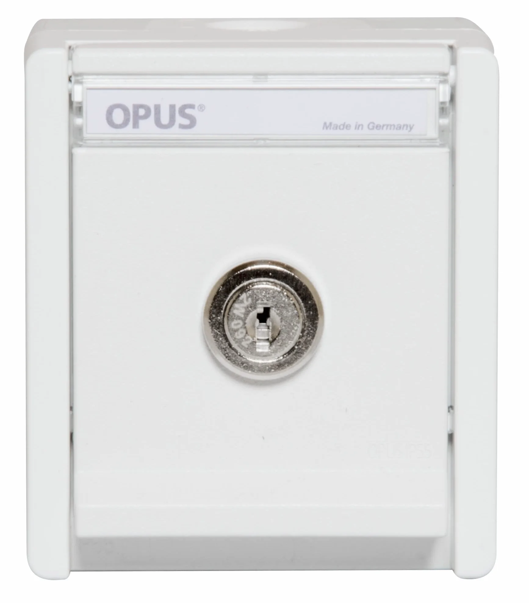 OPUS® RESIST - Toma de corriente con protección de contacto (1 compartimento, cierre con cierre), color blanco puro