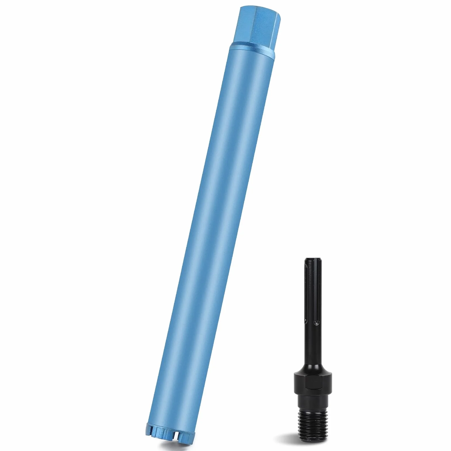 CPROSP Corona de Diamante para Hormigon Ø 52mm L 460mm, Broca con Adaptador SDS-MAX, Diamantina para Perforar en Hormigón, Hormigón Armado, Mampostería y Piedra
