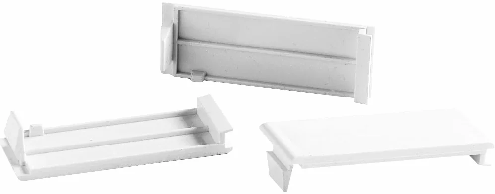 Solera 100B - Tapa ciega aislante para separación de mecanismos o para cubrir ventanas libres.Color blanca.