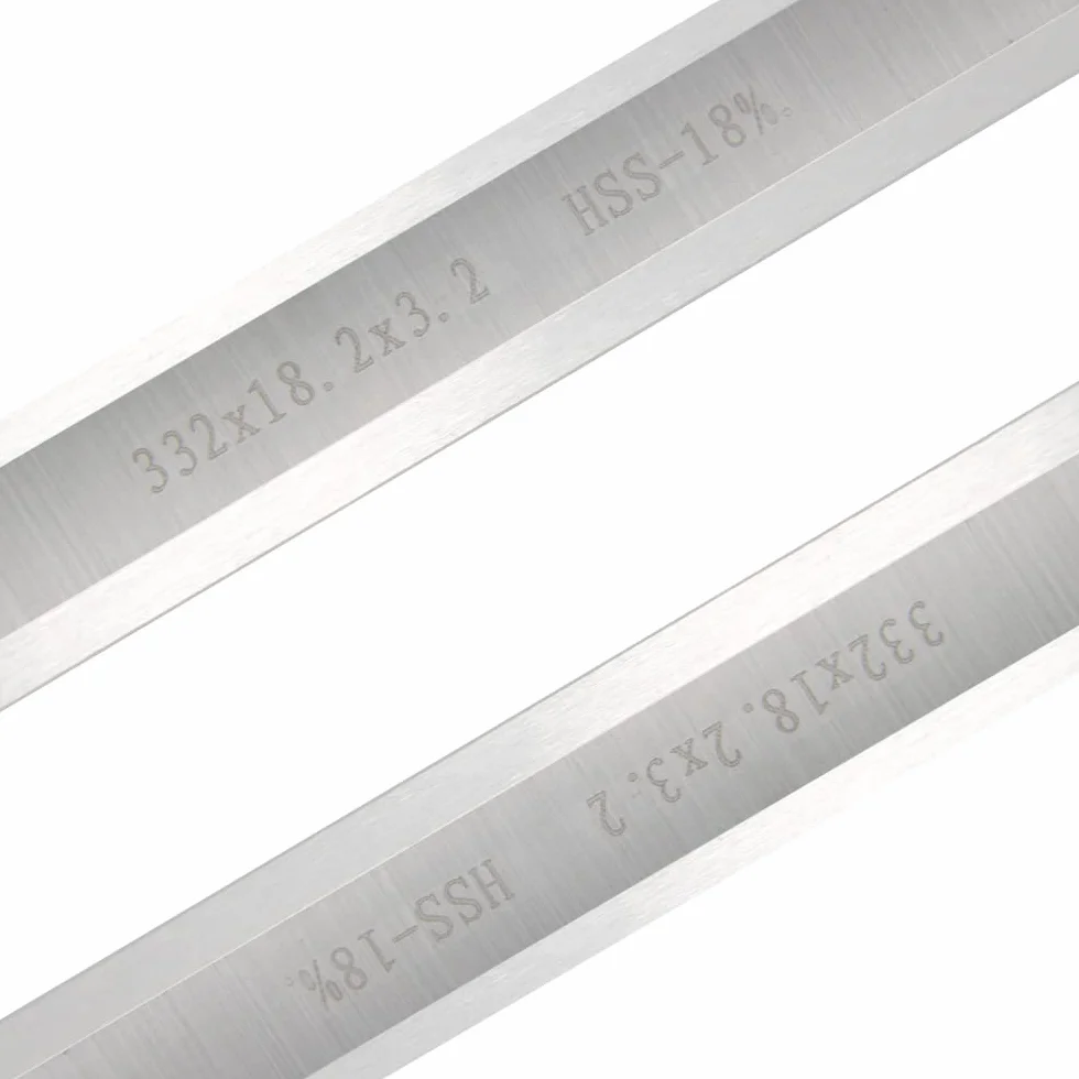 2 uds Cuchillos cepilladores 332X18,2X3,2 Mm Espesor HSS Cuchillas cepilladoras de Doble Filo for Herramientas de carpintería RBI 812
