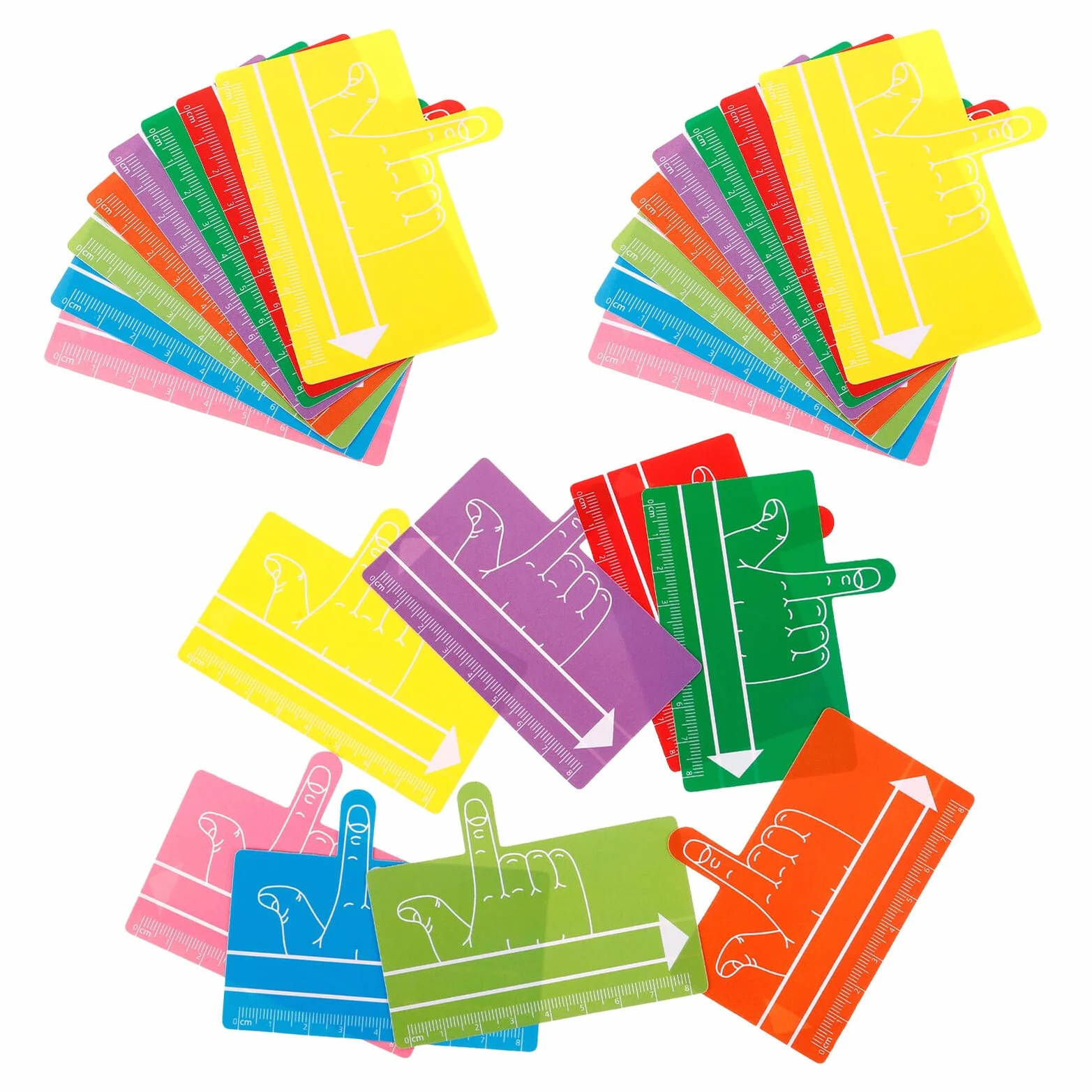 Separadores de Lectura Dedo 24 Piezas Tiras Guía Coloridas Impermeables para Seguimiento Lectura Estudiantes Dislexia