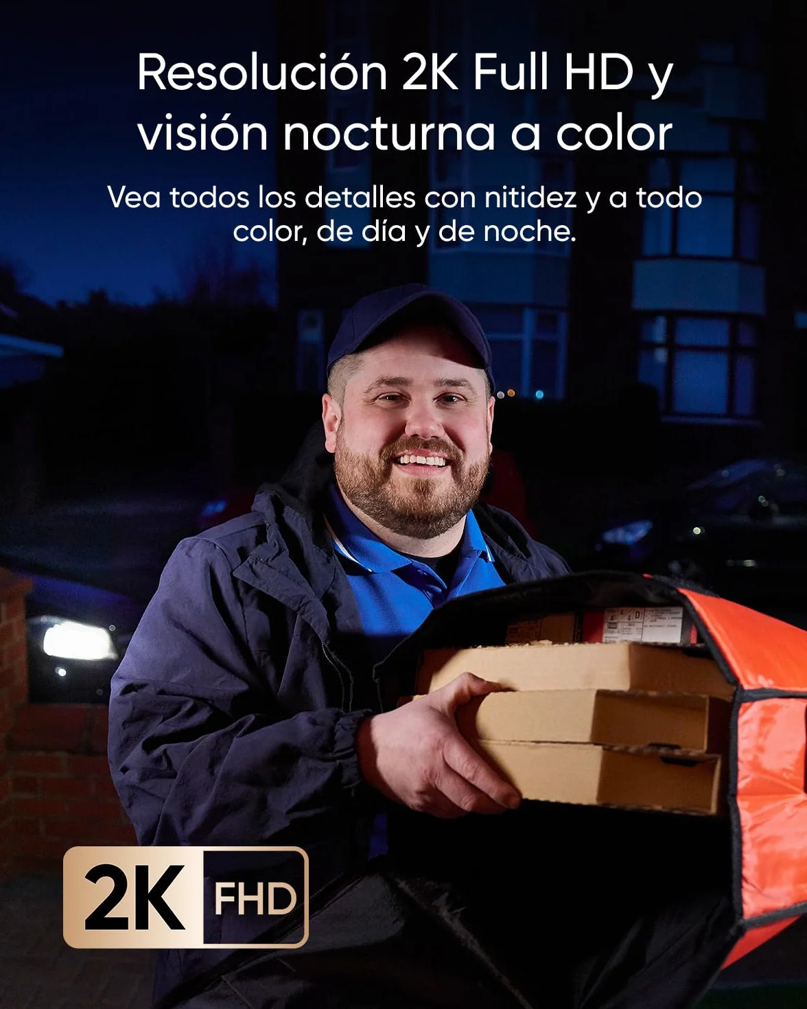 eufy Security Video Doorbell E340, Cámara Doble 2K Full HD, Visión Nocturna a Color, Almacenamiento Local 128 GB, Sin Cuotas