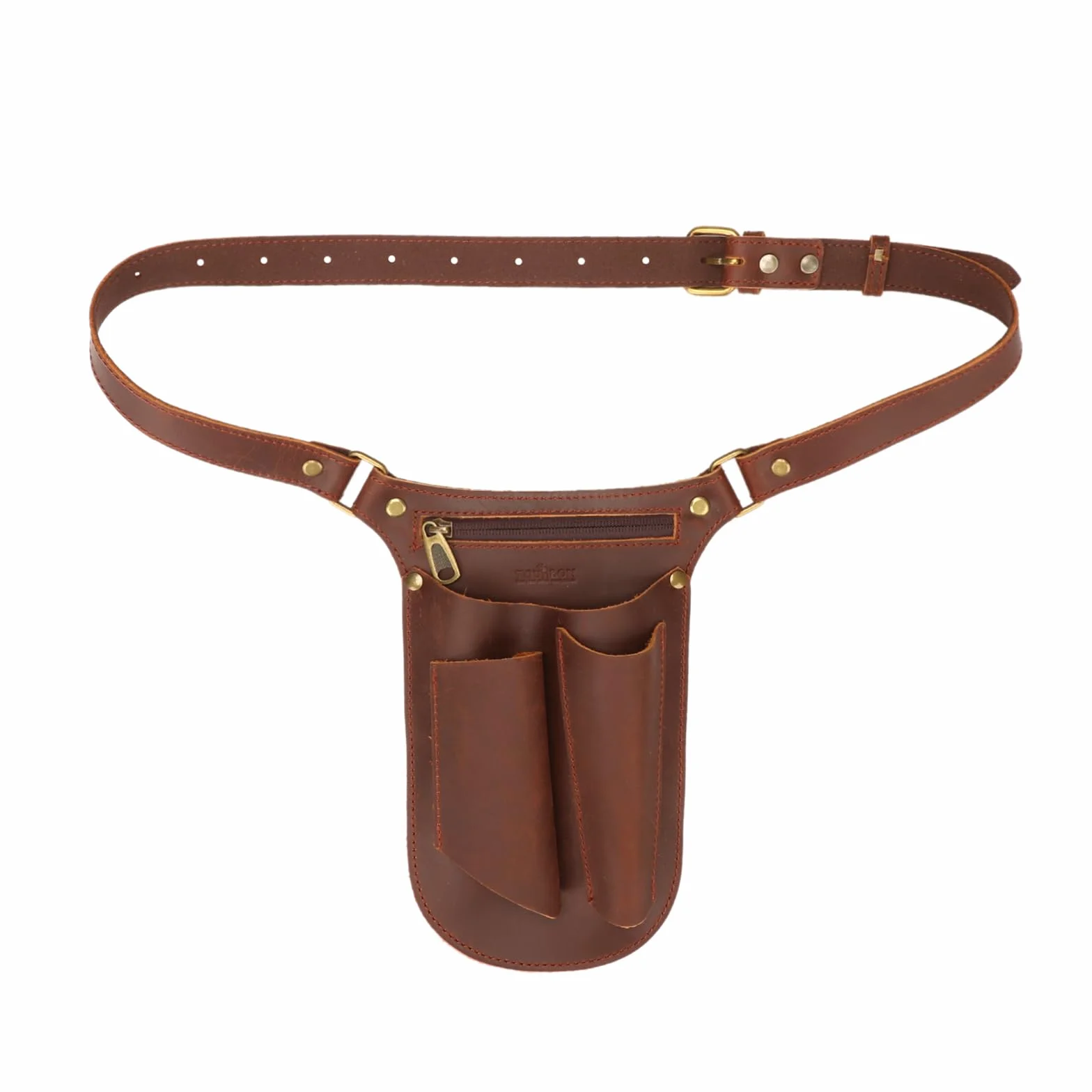 TOURBON Cinturón de herramientas de jardín de cuero genuino para hombres y mujeres, bolsa de Gandening, organizador de floristería, bolsa de jardinero