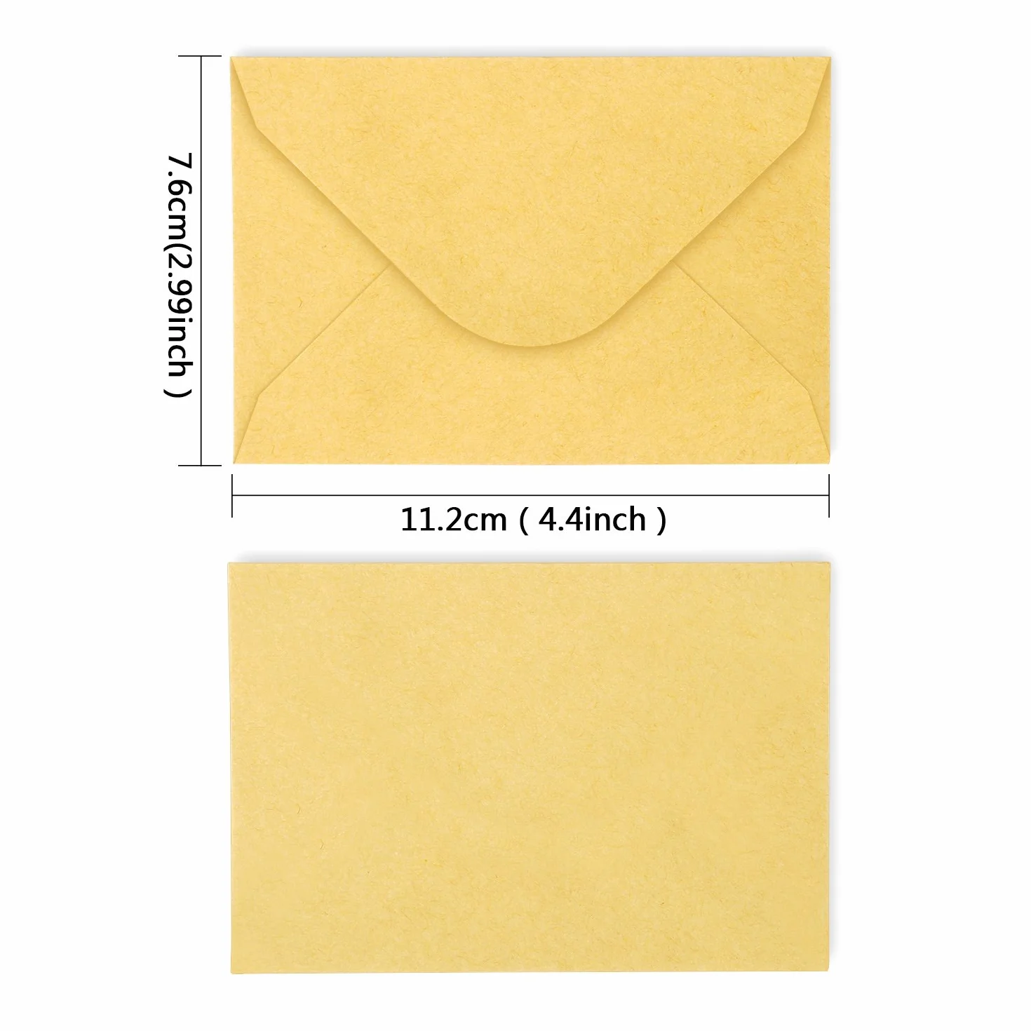 120 Piezas de Mini Sobres de Kraft Sobres de Tarjeta de Regalo Sobre de Tarjeta de Boda Fiesta Oficina Sobres de Aleta Clásica de Piezas Pequeñas, 4,4 x 3 Pulgadas