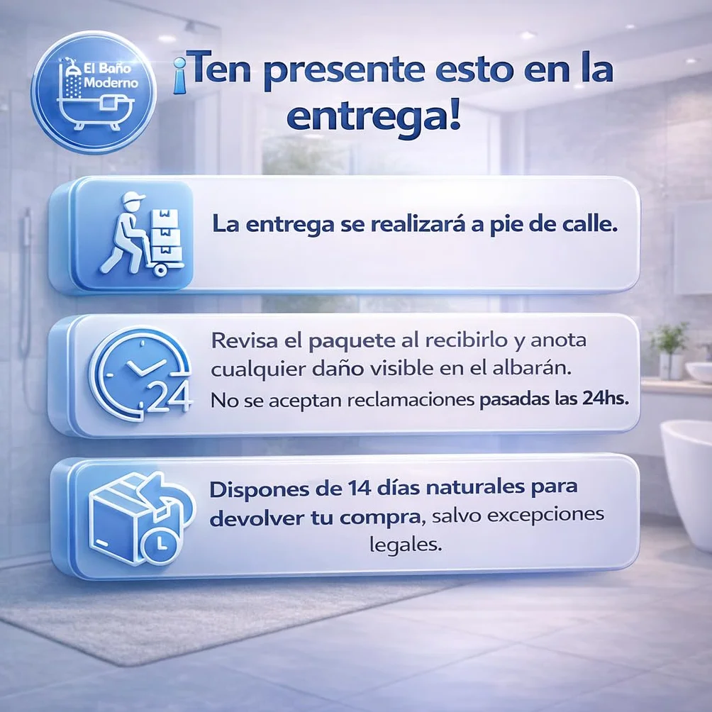 Inodoro Completo - WC Inodoro Completo con Sistema Rimless Antibacterias - Vater Baño con Tapa UF Termodurente Amortiguada - Inodoro Salida Dual Eficiente con Ahorro de Agua (Venecia)