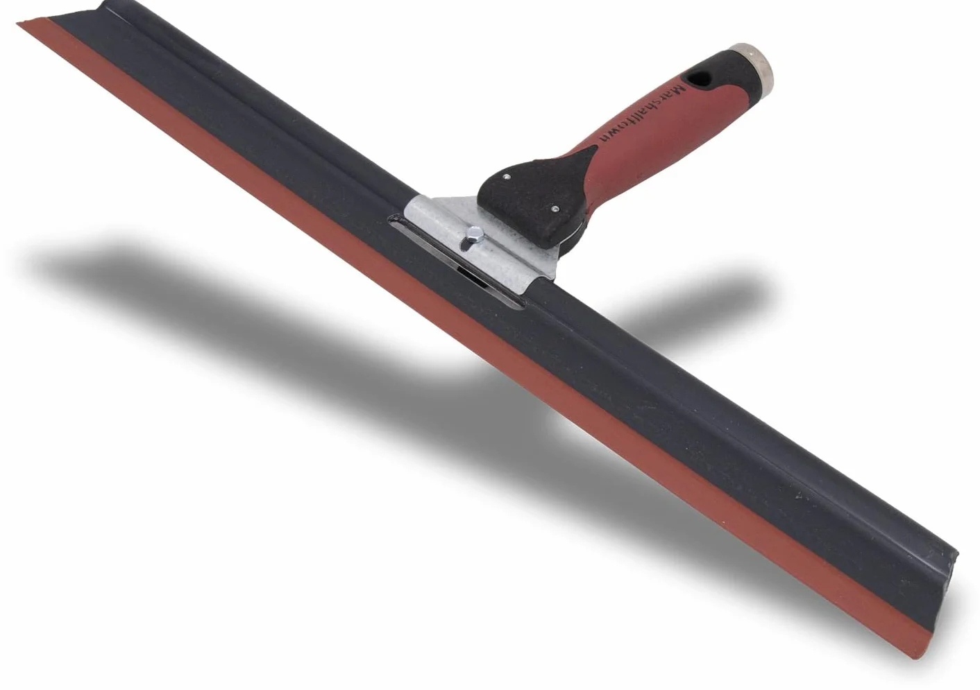 Fratasadora Marshalltown con ángulo de inclinación ajustable, con goma flexible, ancho de la fratasadora: 457 mm