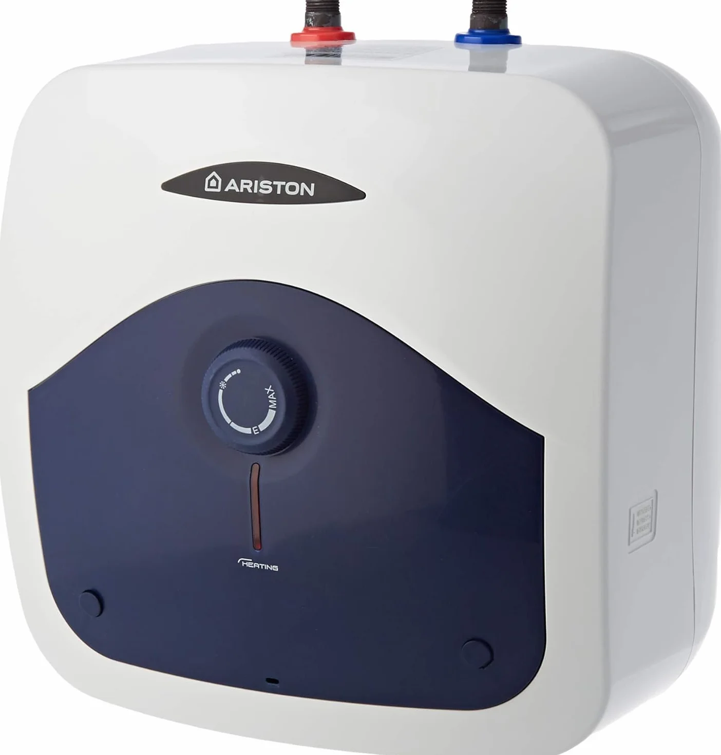 Ariston - Calentador de agua eléctrico de 10 litros, debajo del fregadero, blanco, Clase energética B