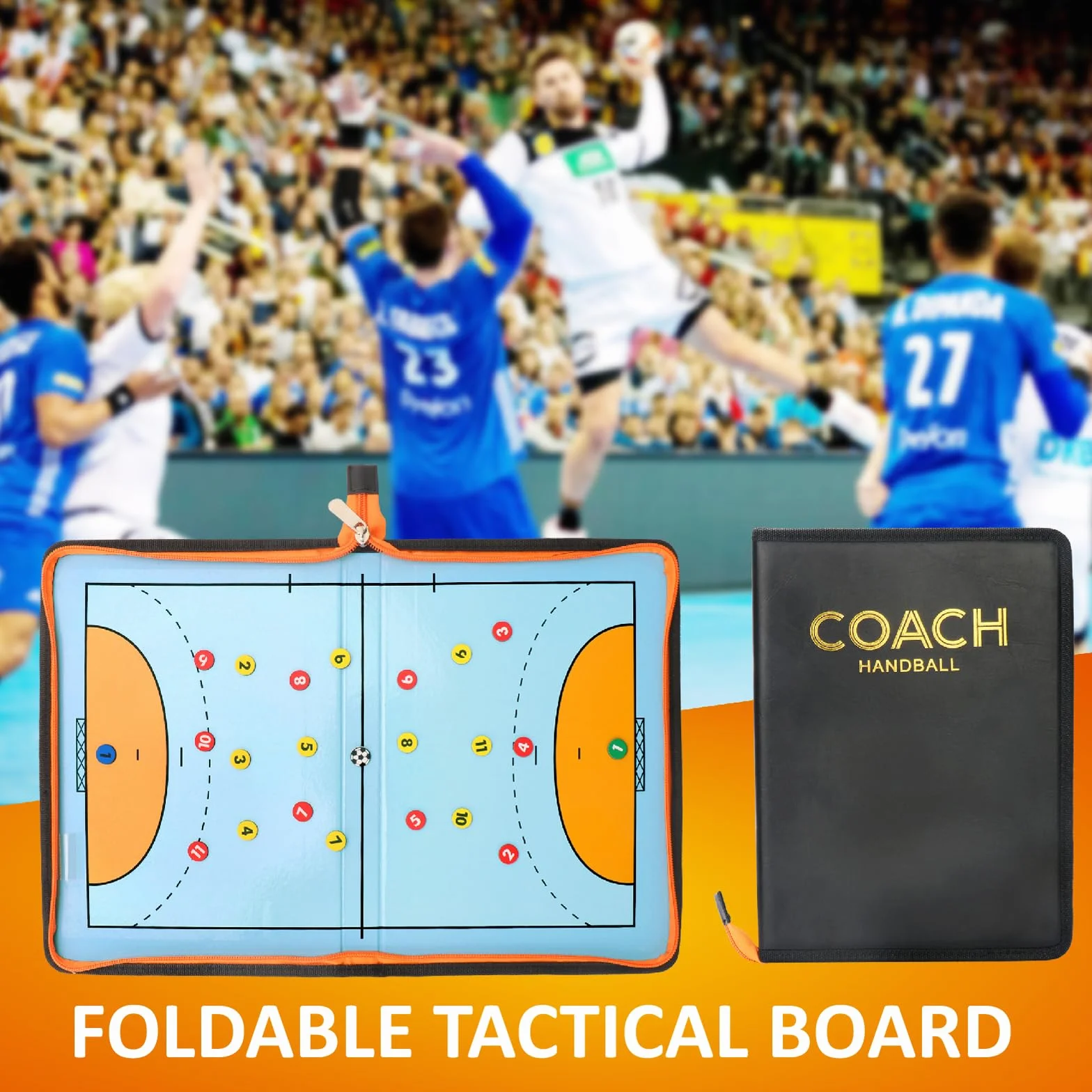 Pizarra Magnetica Balonmano Entrenador Tablero Tacticas Imanes Carpeta Tactica Entrenadores Arbitos