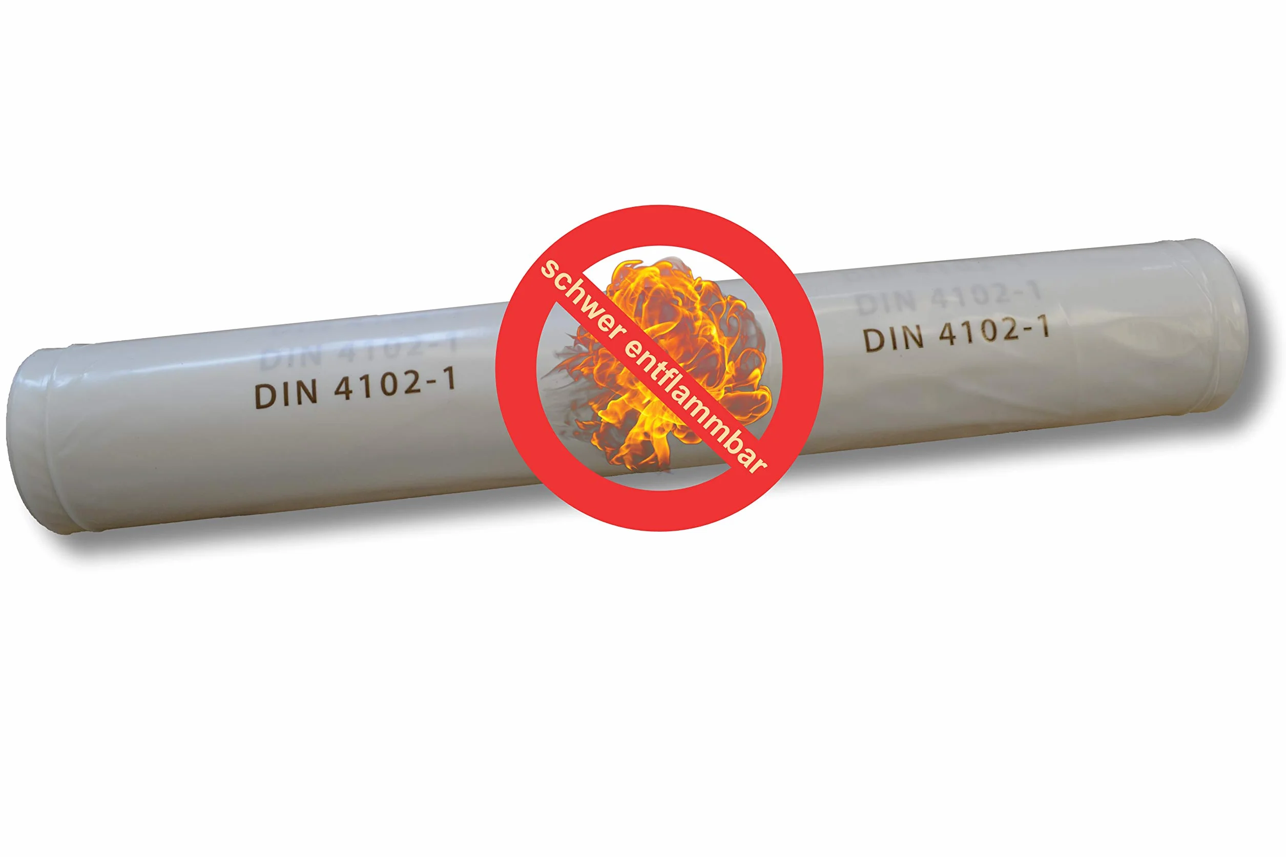 Lámina ignífuga B1 – 2 x 50 m 200 µ – 100 m² por rollo grande – [DIN 4102] – lámina de barrera de vapor blanca – diferentes dimensiones y grosores (2 x 50 m/200 µ)