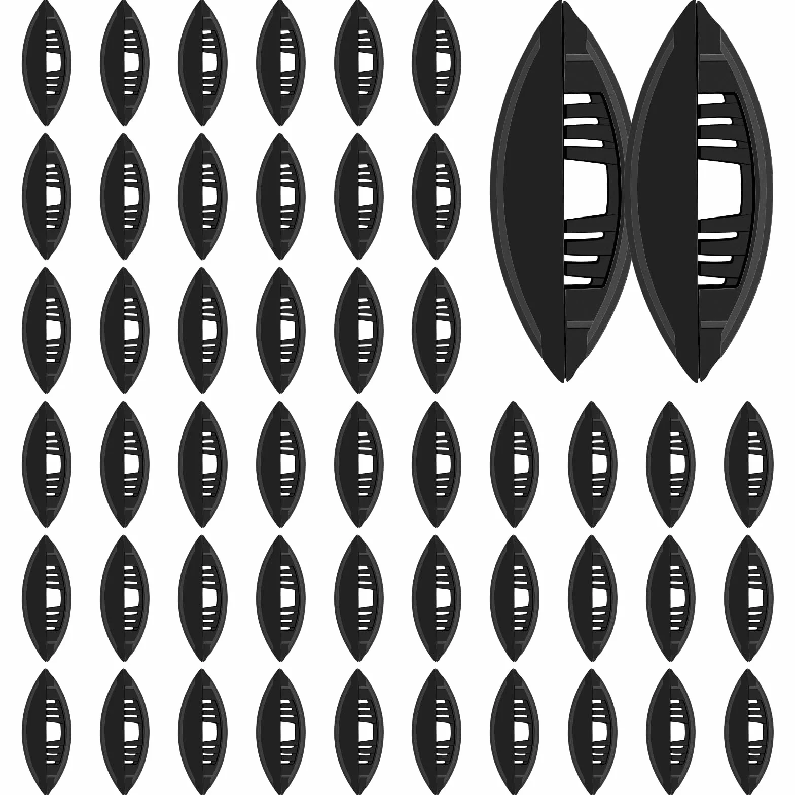 50 conectores de galletas, conector rápido de nailon, galletas autoajustables para carpintería, compuesto de carpintería, fijo, marco de muebles, herramientas de carpintería para carpinteros y