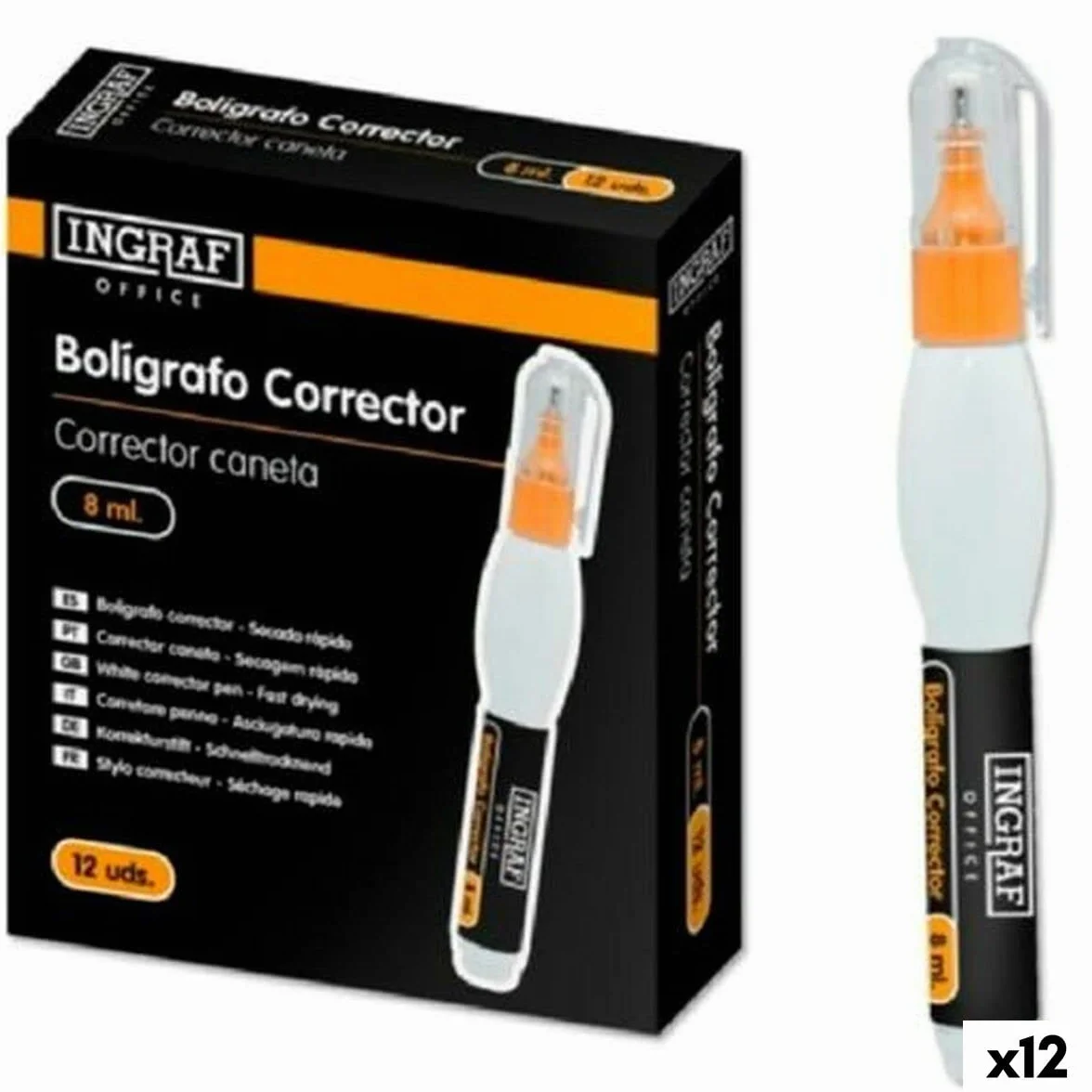 POE CORRECTOR BOLIGRAFO INGRAF OFFICE 8 ML. 870