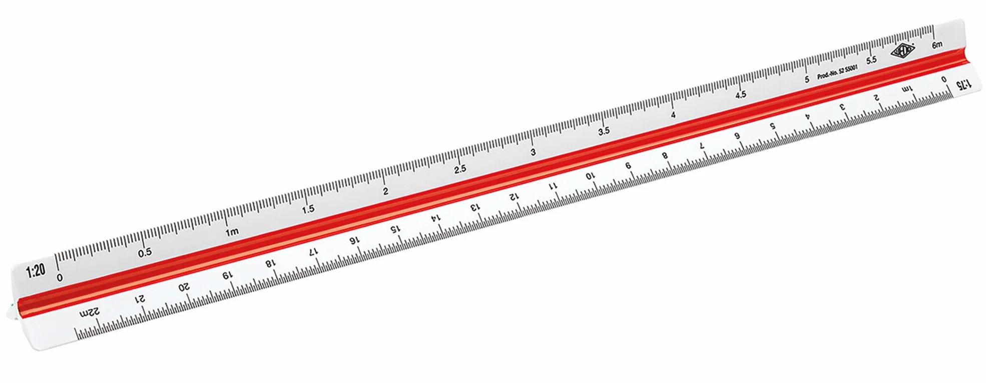Wedo Arquitecto 1 regla prismática 30 cm blanco