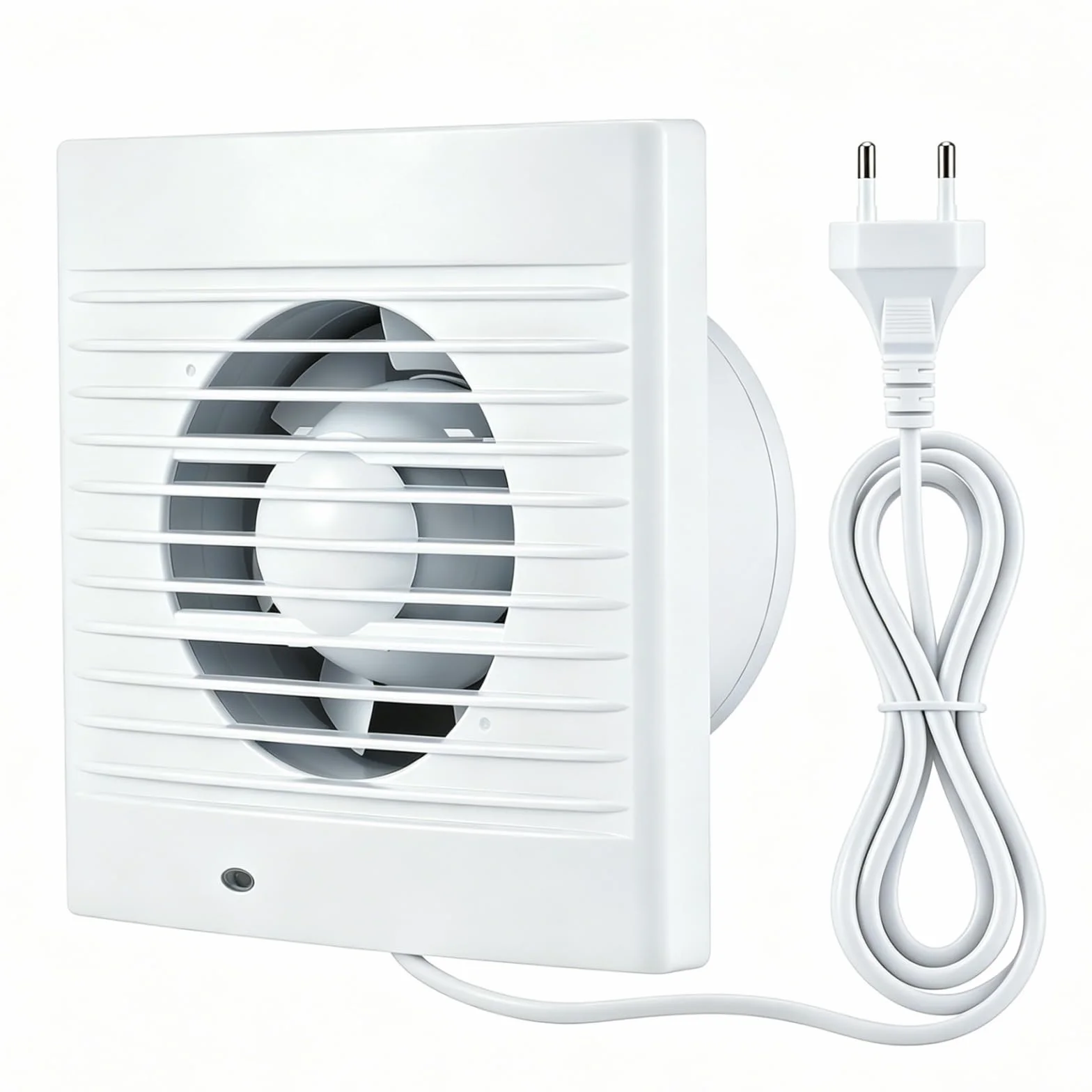 Extractor de Baño Silencioso 100mm 12W 130 m³/h Ventilador Antirretorno