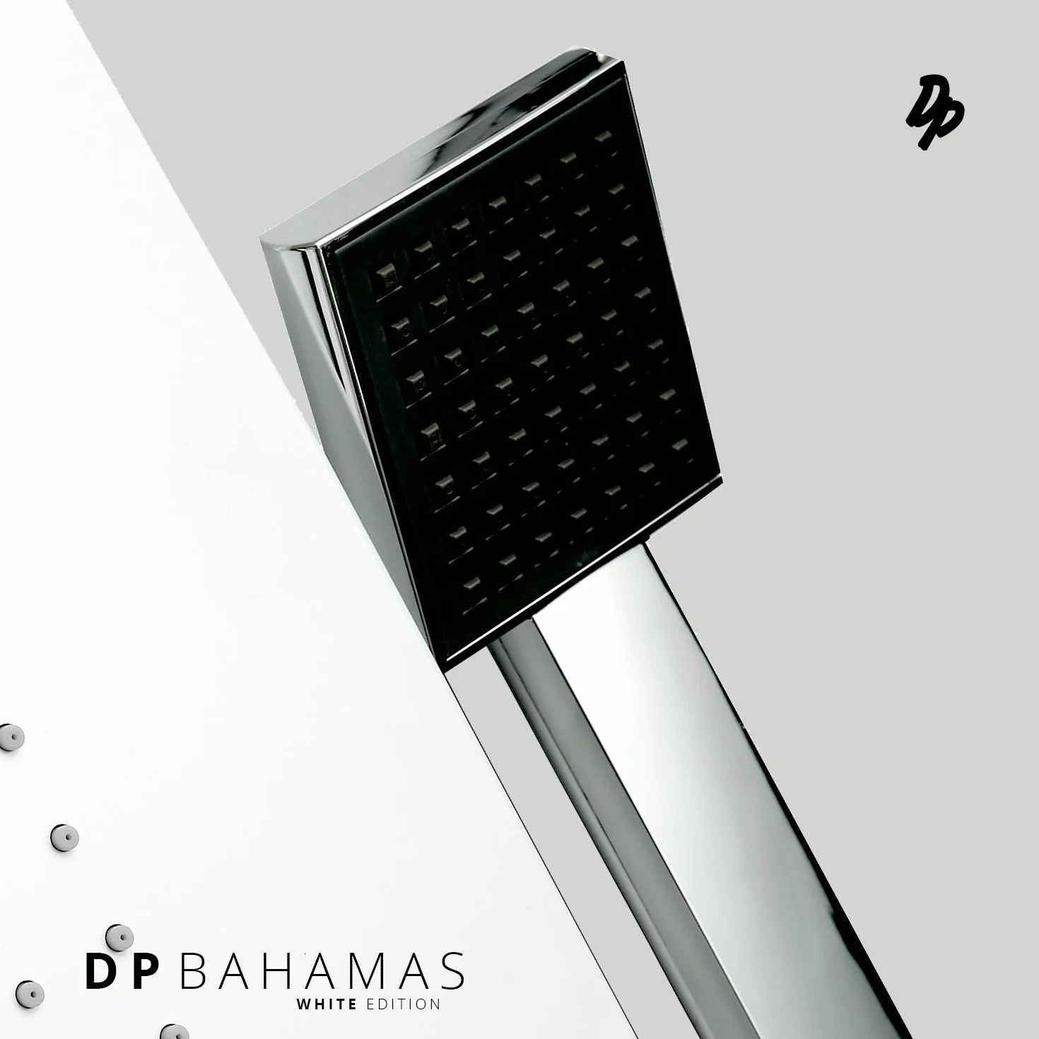 DP Grifería Bahamas - Columna de hidromasaje en aluminio, Blanco