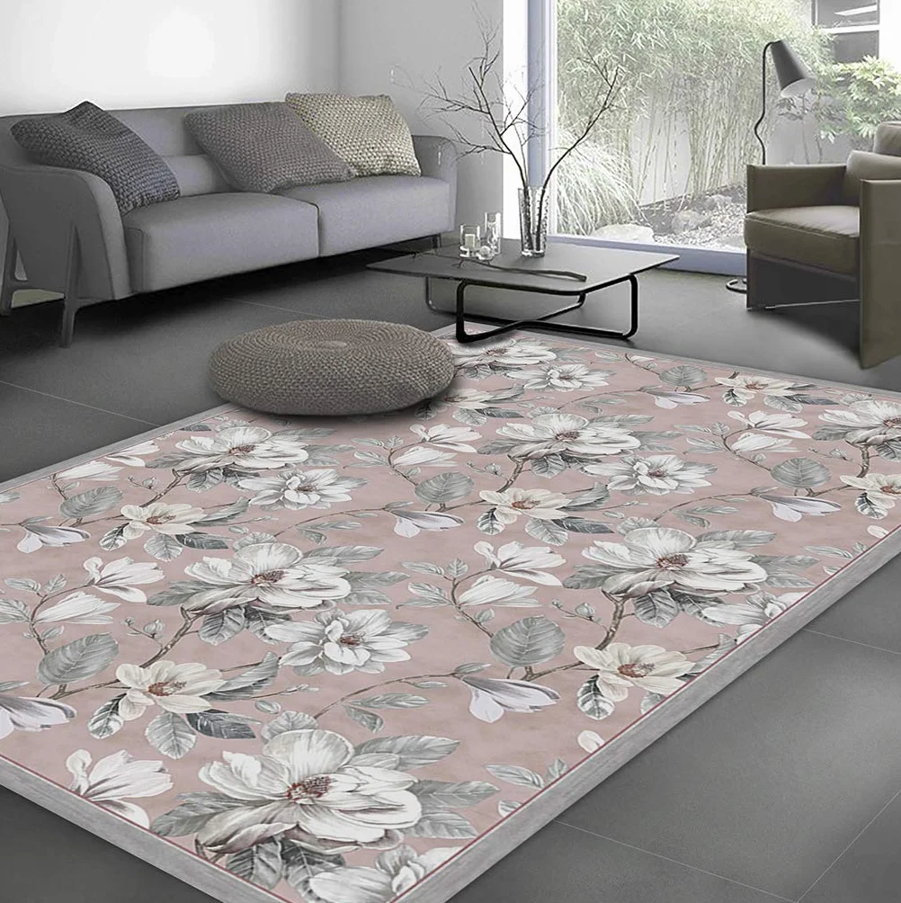 Vilber Magnolia DU 04 155X200 Alfombra, Vinilo, Rosa, 155 x 200 x 0.22 cm