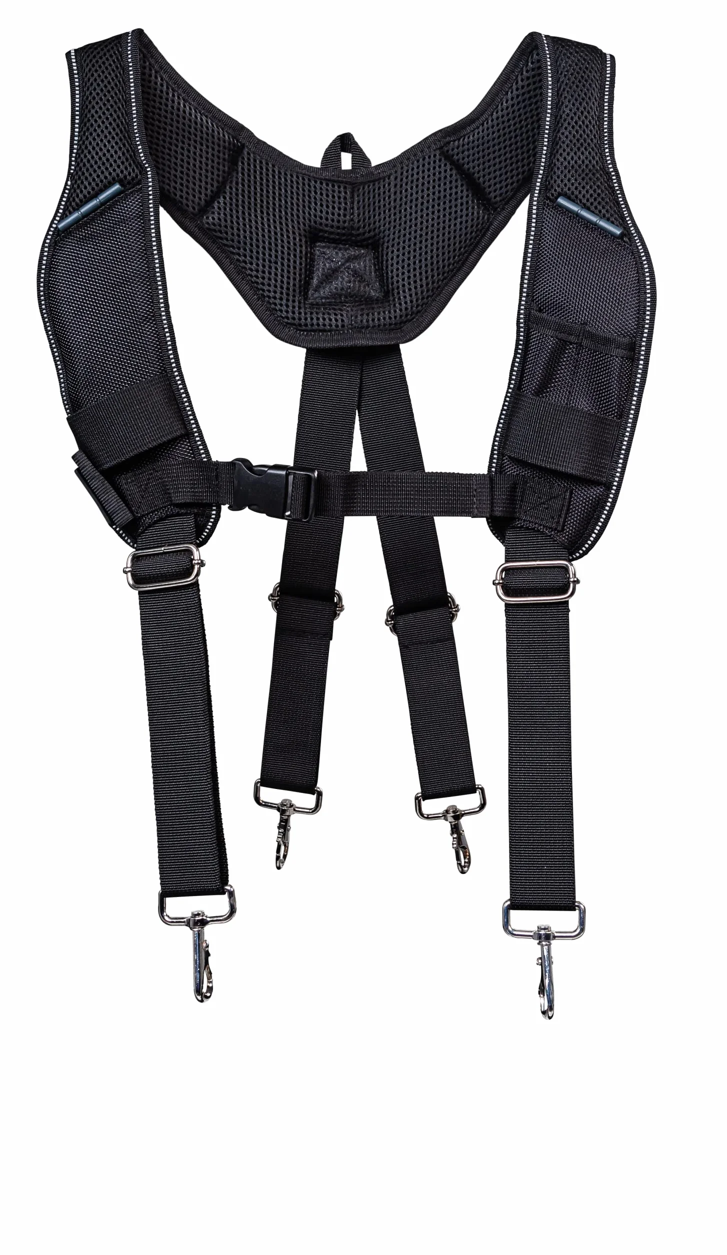 Wfix ProClick - Cintura profesional para herramientas en tejido sintético de alta resistencia BS Systems, empresa conjunta de Bosch Sortimo, Negro , Suspenders L/XL
