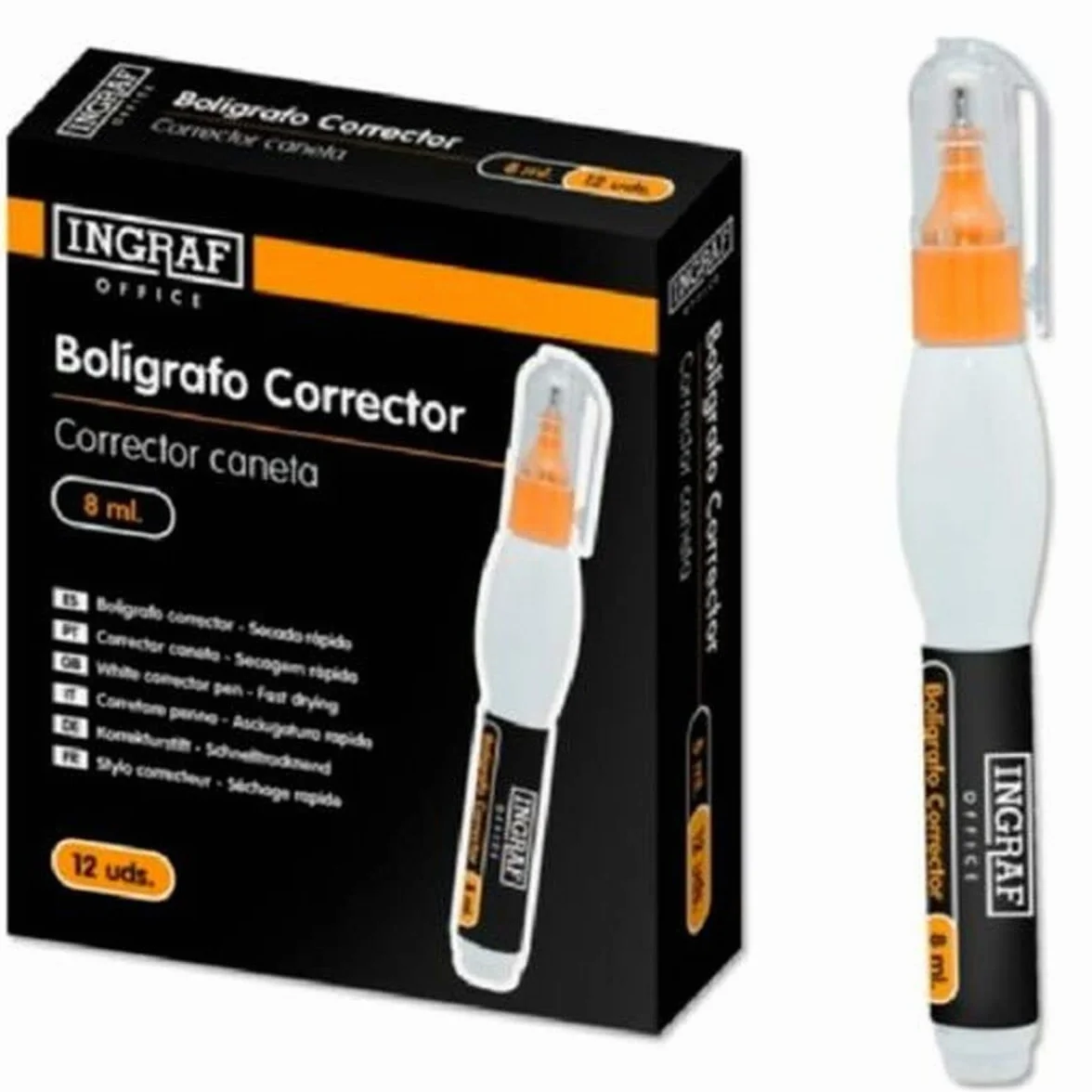 POE CORRECTOR BOLIGRAFO INGRAF OFFICE 8 ML. 870