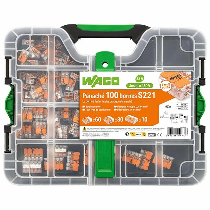 Wago Maletín de 100 terminales S221