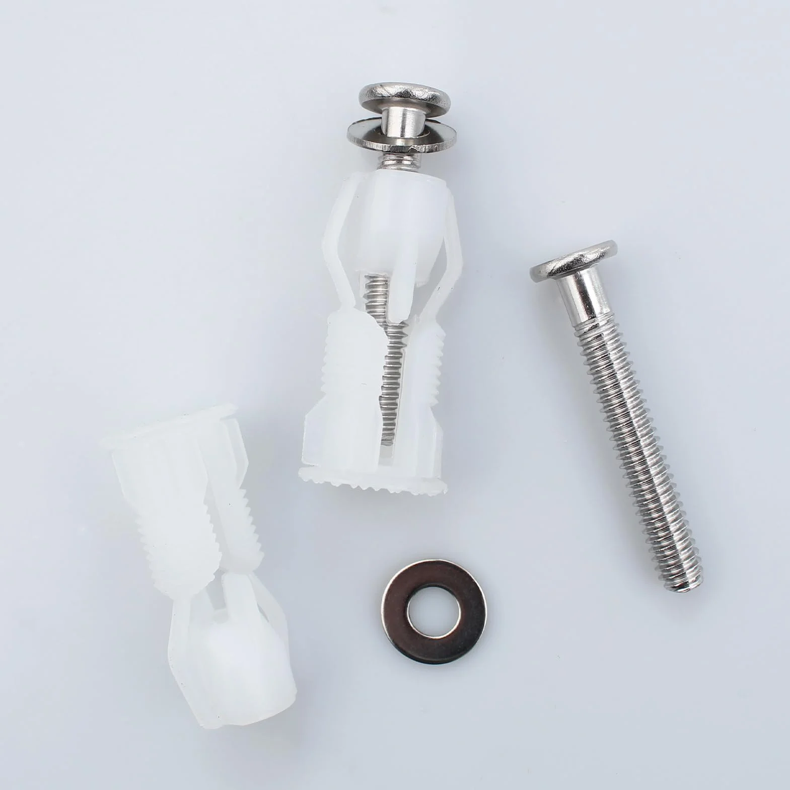 Tornillos Tapa WC Universal Nailon Fijación Bisagra Asiento Inodoro 2 Piezas