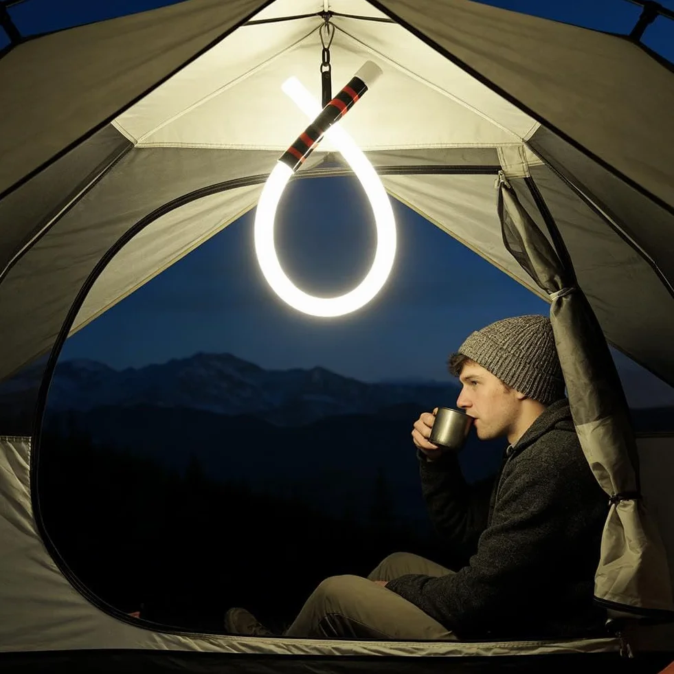 Barra de luz LED flexible de 30 pulgadas, 2 luces de trabajo flexibles superbrillantes con 3 modos, linterna LED recargable manos libres para espacios reducidos, reparación de automóviles, inspección