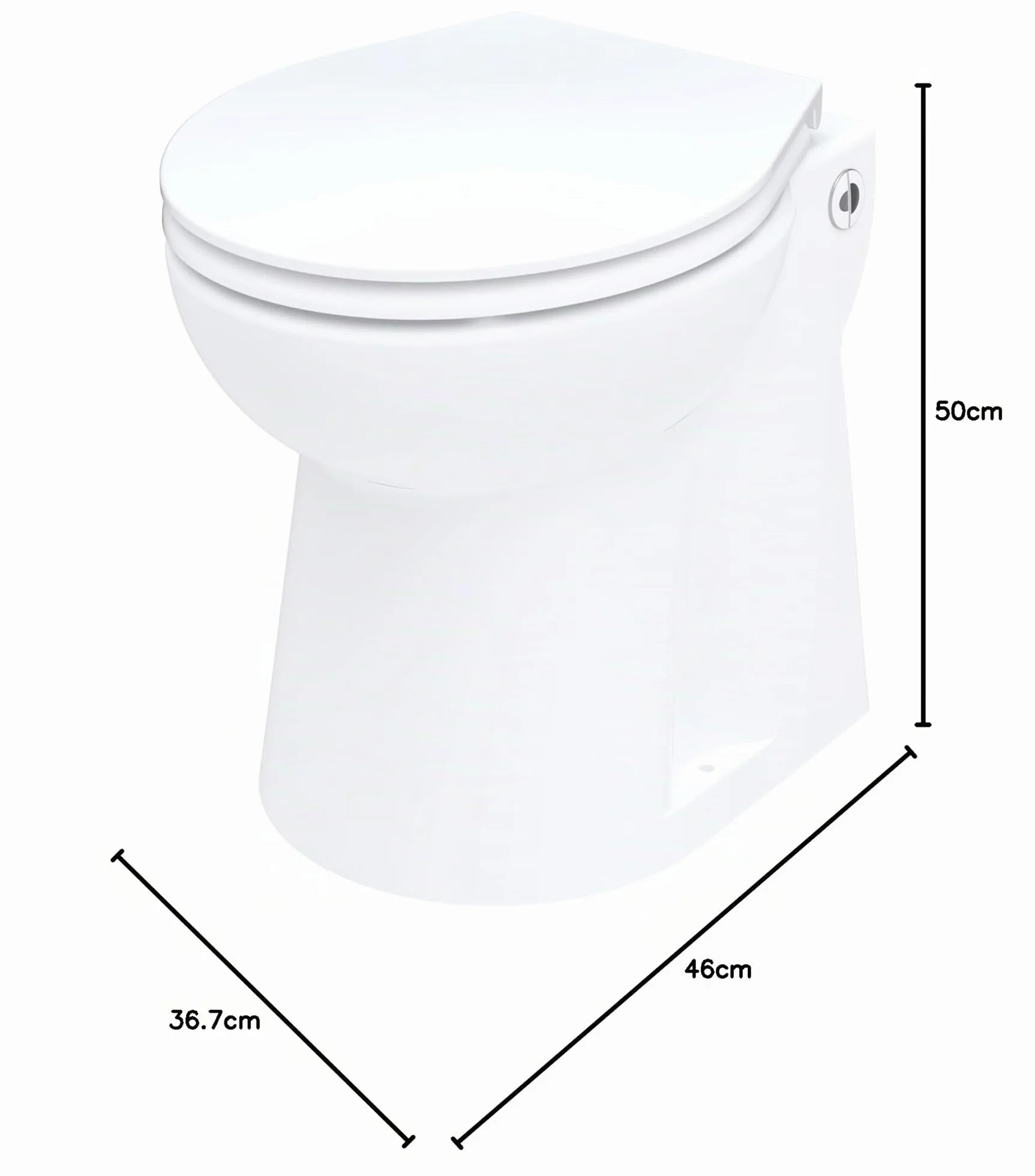 Sanipro SETSANC - SETSAN C WC compacto con molino de bomba 500 W