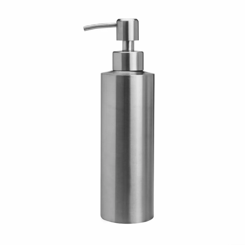 Dispensador de jabón de acero inoxidable 304 de 350 ml para baño cocina