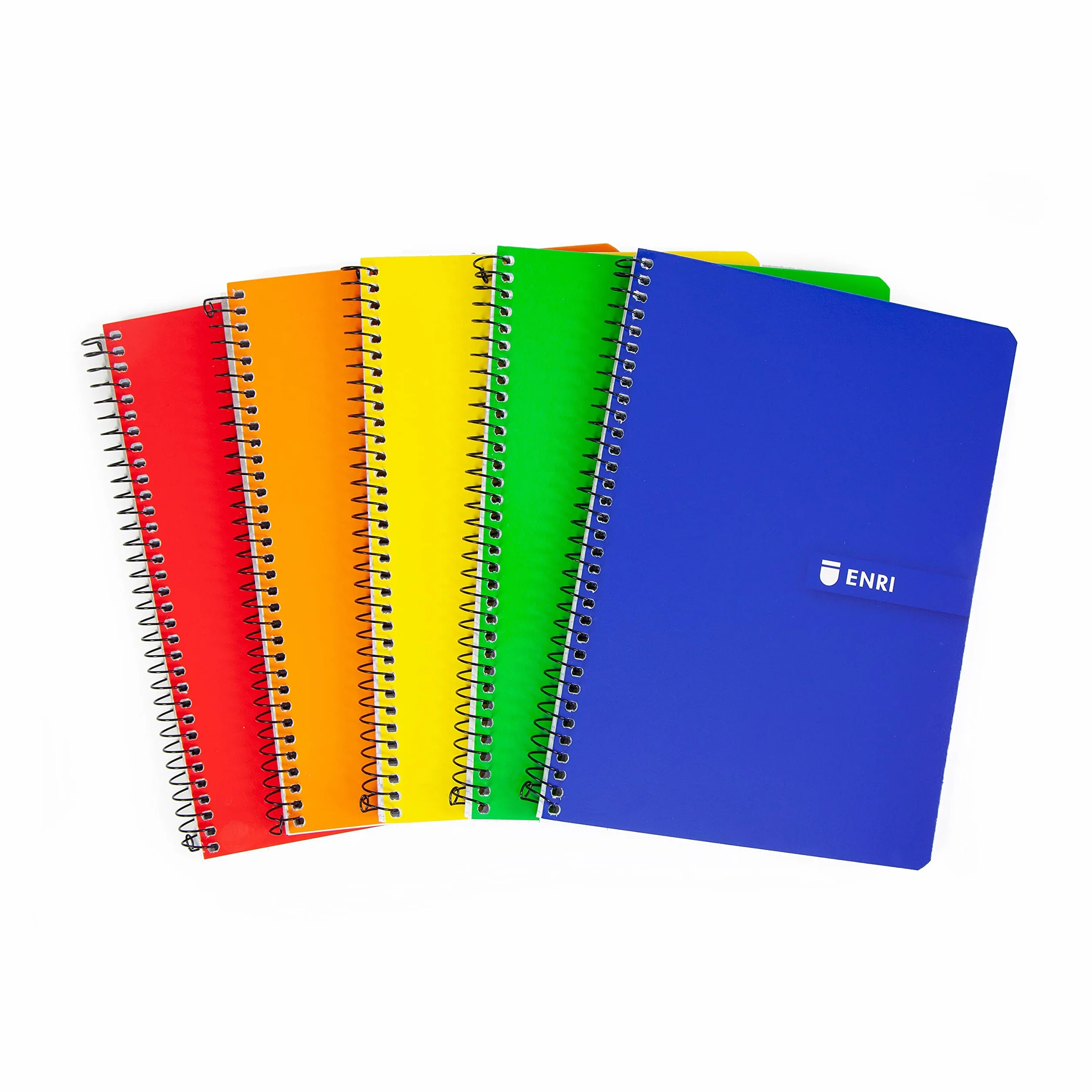 Cuadernos A5 Cuadrícula 4x4 Tapa Blanda 80 Hojas Pack 5 Libretas Colores Surtidos