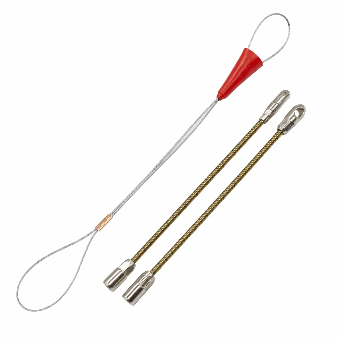 Guia Pasacables Profesional Triple Trenzada con Tubo Organizador Guarda Guia 7mm con Terminales Intercambiables Electricista Profesional para Pasar Cables Paredes, Pisos y Conductos PET (30 Metros)