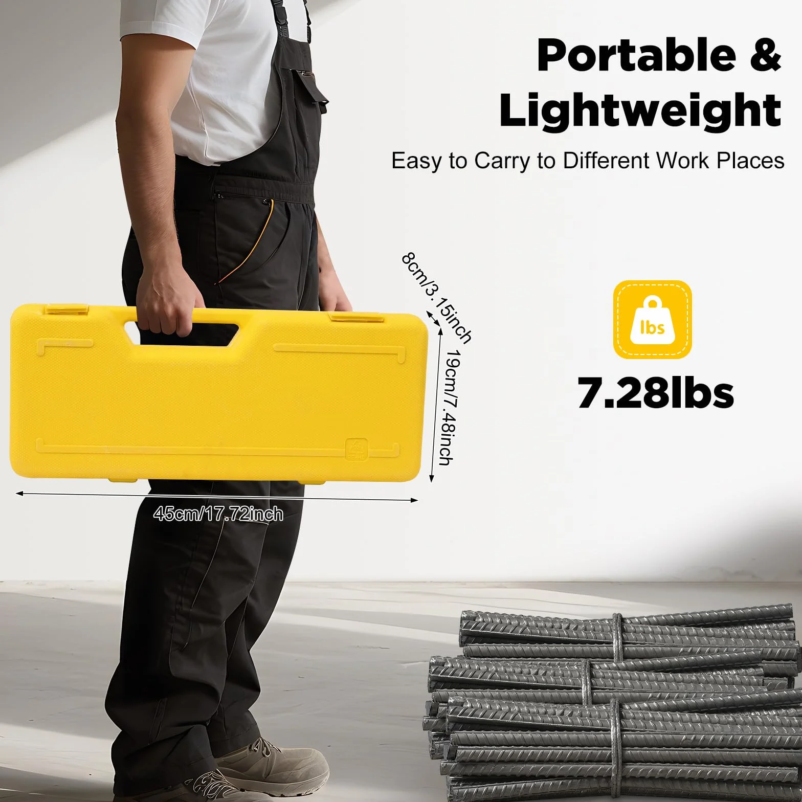 Cortador hidráulico de pernos de 8 toneladas de 4-16 mm, cortador hidráulico de acero para acero roscado y acero redondo