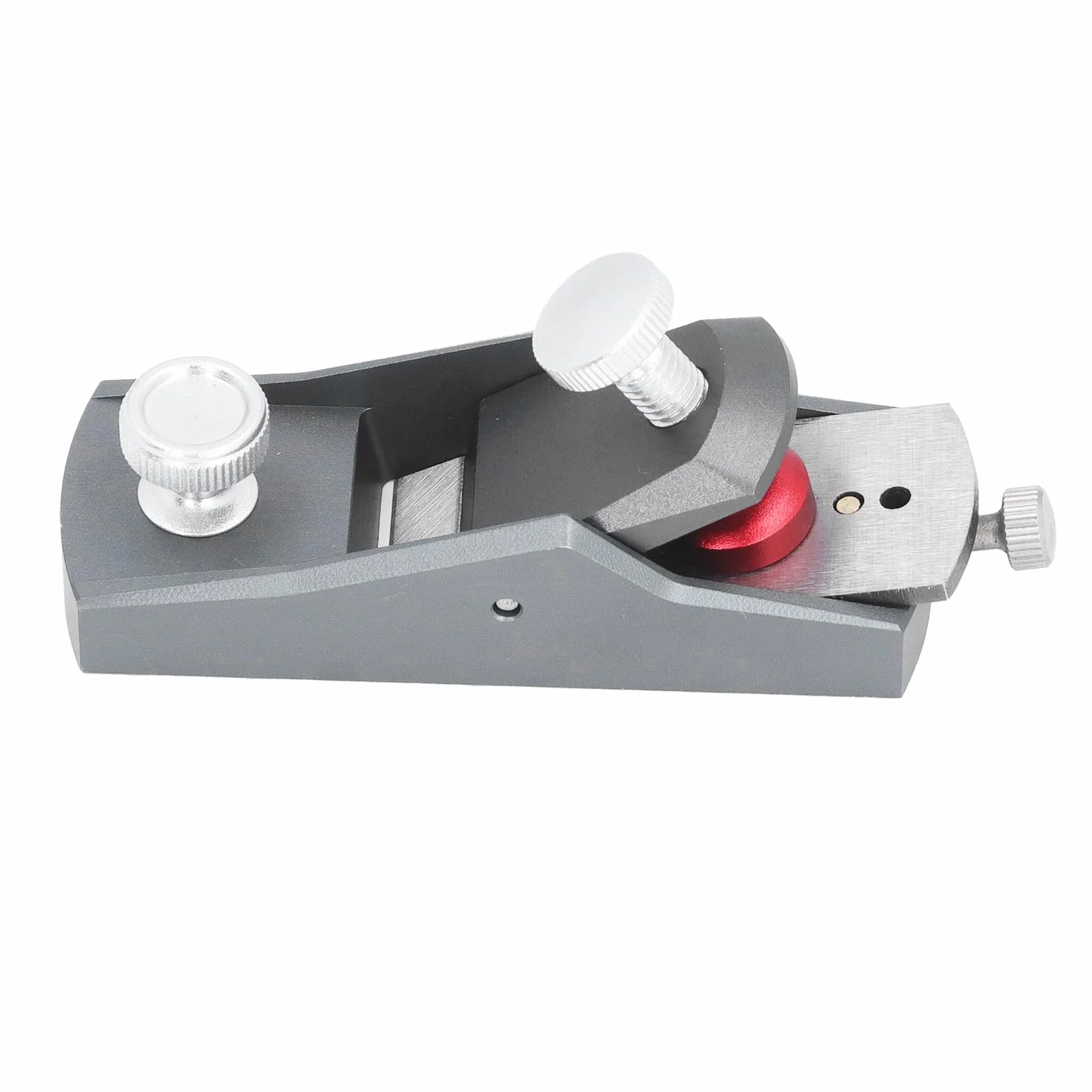 KIMISS Cepillo manual pequeño para madera, mini cepillo de aluminio con base plana, ideal para c intería y bricolaje, herramienta de ajuste preciso y portátil, plana de mano compacta