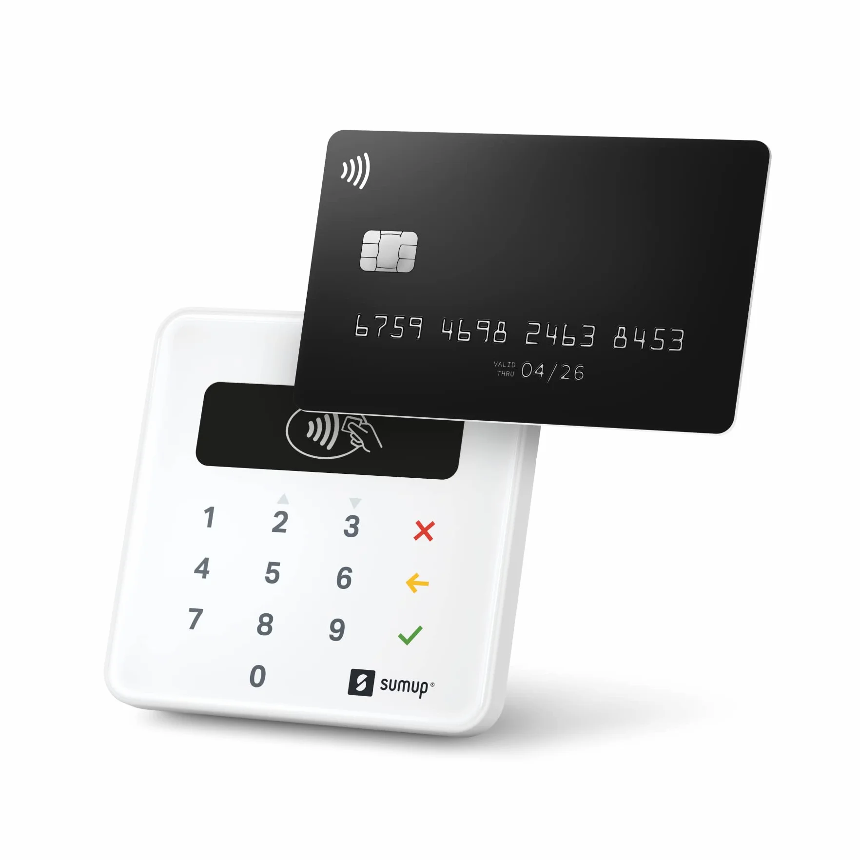 Sumup Air Lector Tarjetas Portátil RFID NFC Terminal Móvil Pago Contactless Chip & Pin