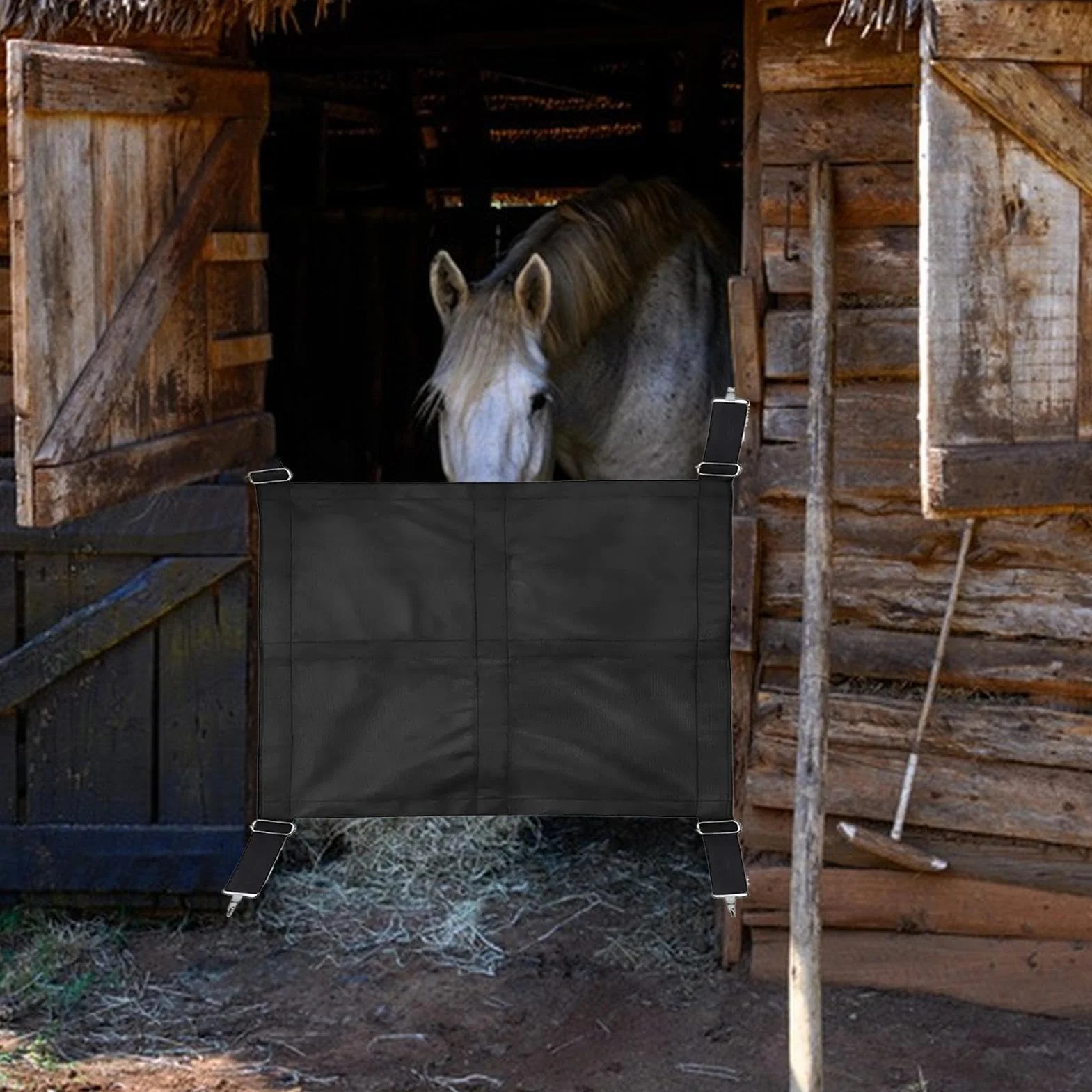 Correas Transpirables para Caballos Puertas de Cuadras Ajustable Exteriores Instalaciones Hípicas