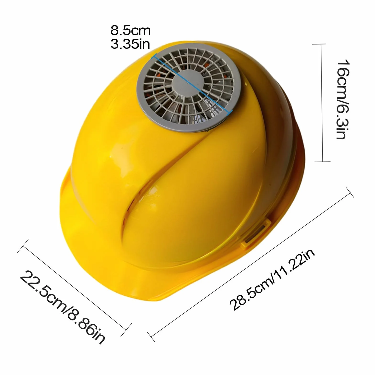 Ventilador de refrigeración para Casco Duro, Casco Duro de construcción con Ventilador, Dispositivos personales Transpirables