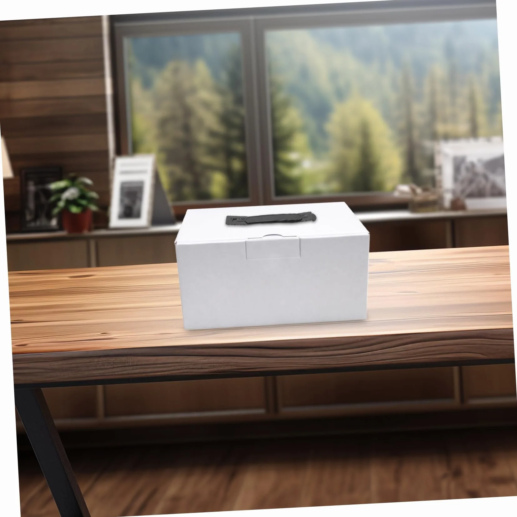 Caja De Cartón Hebilla Asas De Plástico Para Envíos Diseño Moderno