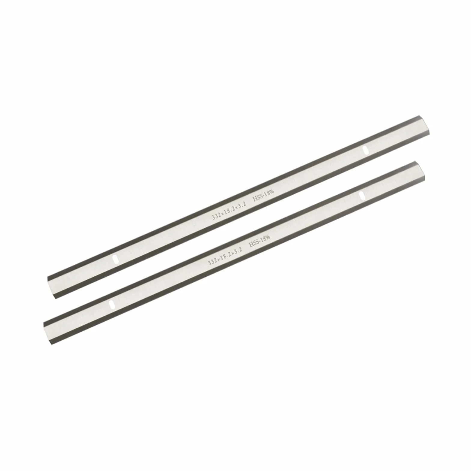 Hoja cepilladora HSS de 2 uds., 332x18,2x3,2mm de Espesor, 332mm, Herramientas de Cepillado for carpintería, Cuchillas for cepilladora de Madera