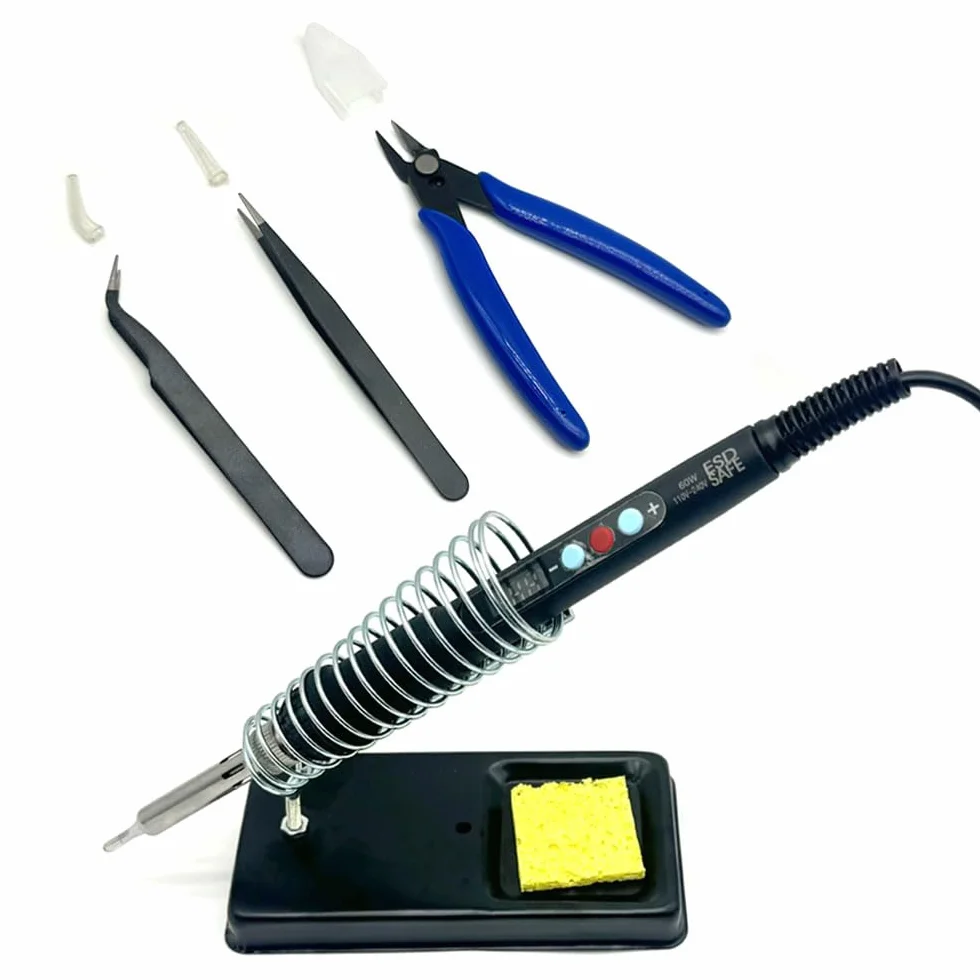 Heat Set Insert Tools Kit Brass Nuts 3D Printing 60W Digital Soldering Iron 94PCS