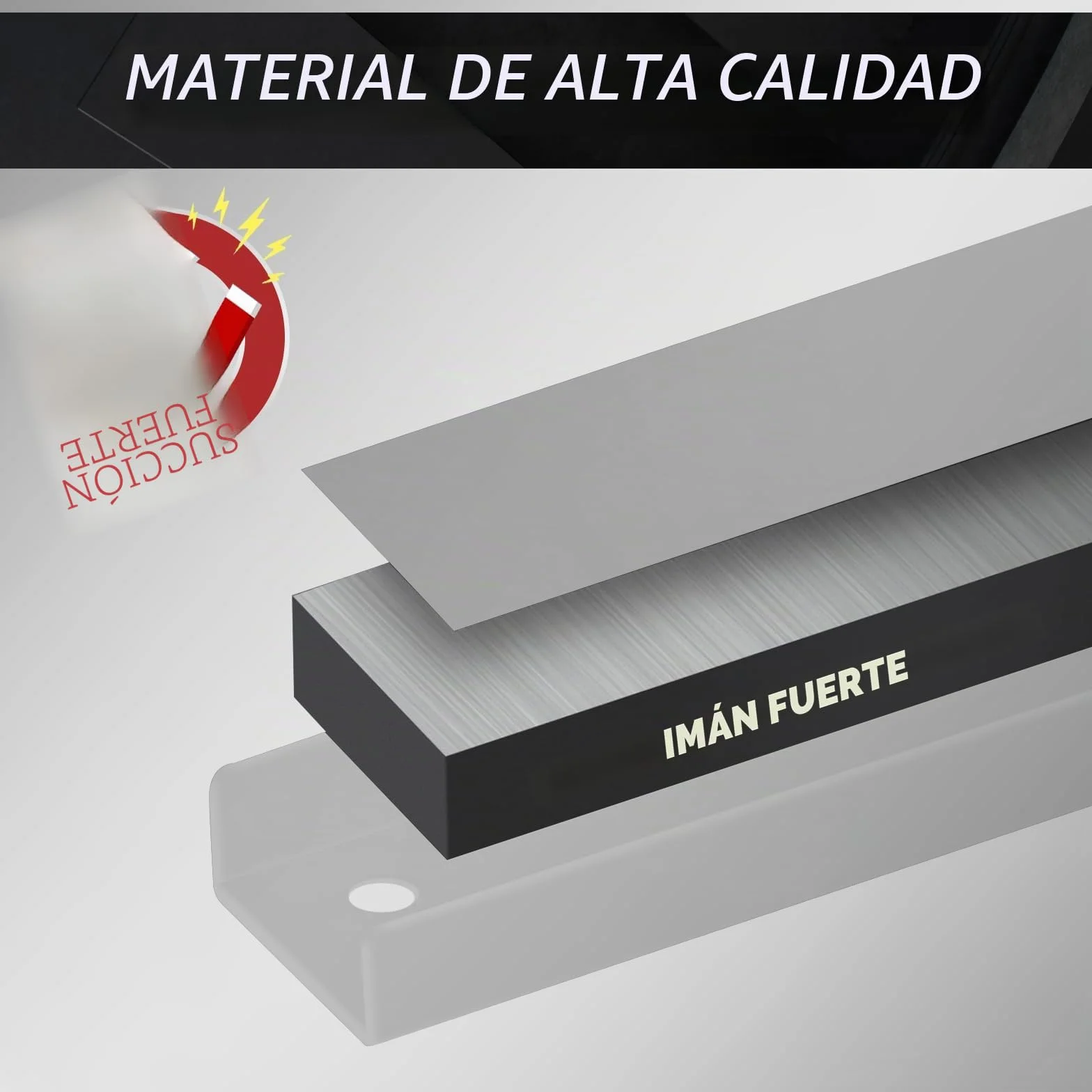 CCLIFE 4piezas Imán Herramientas 37 CM y 23 CM Tiras Magnéticas Para Herramientas 15 & 9 KG Imán Herramientas Barra Iman Herramientas