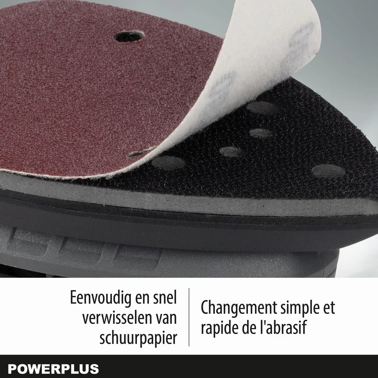 PowerPlus POWE40020 - Lijadora De Mano 140W