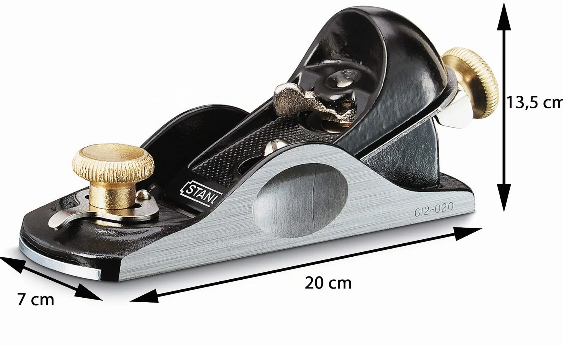 Stanley One Hand Plane No. 9 1/2 (totalmente ajustable, suela y costados rectificados, apertura de mordaza ajustable) 1-12-020