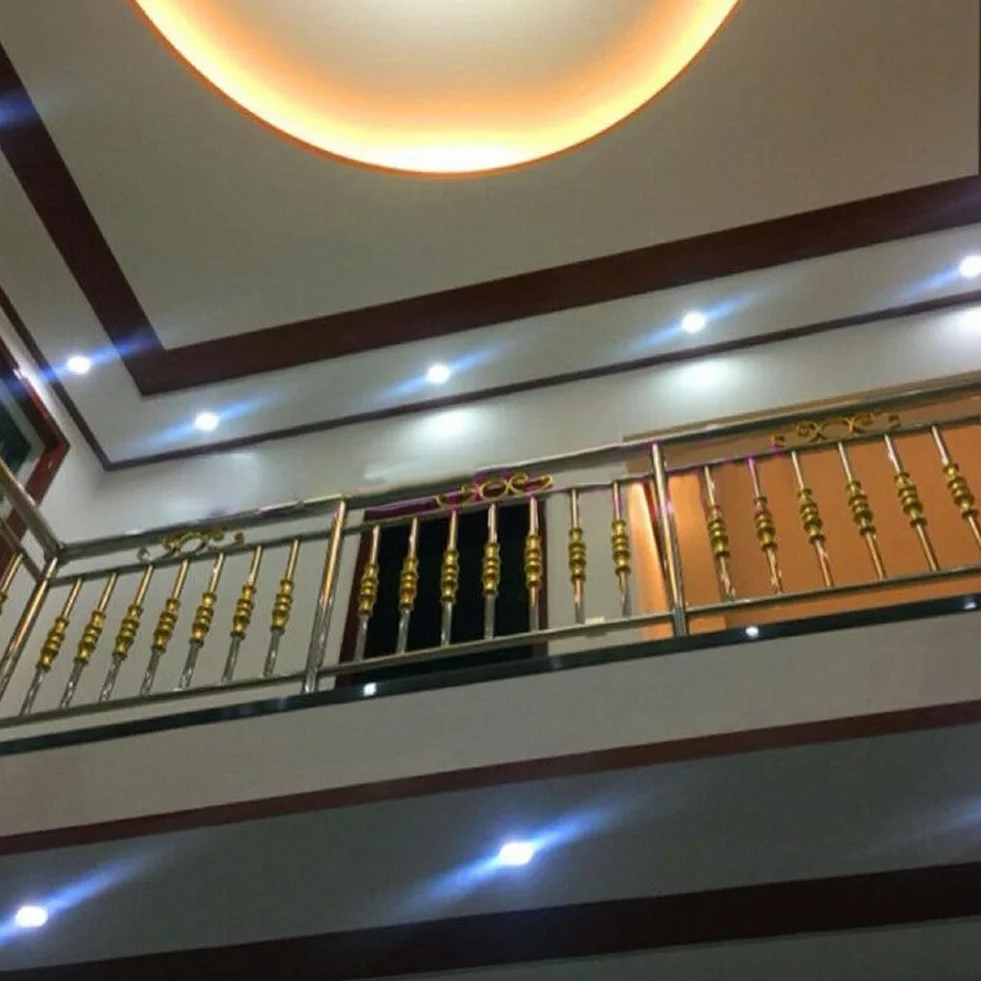 Piezas de balaustre de balcón de escalera de estilo europeo, barra de acero inoxidable 304, columnas de acero inoxidable, para escaleras y balcones con diseño clásico (barra de loto