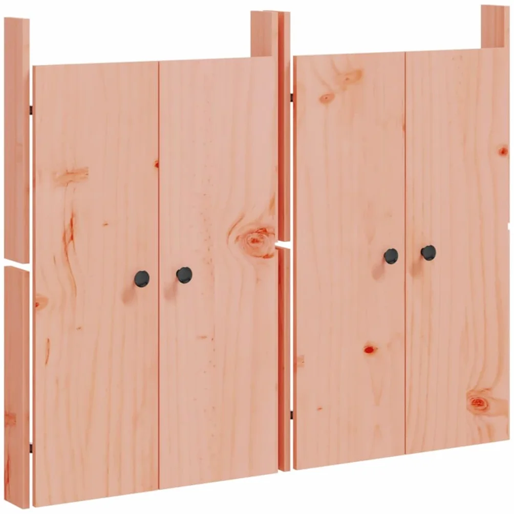 vidaXL Puertas Cocina Exterior MEPPEL 2 uds, Puertas para Armario Mueble, Puertas de Repuesto, Decoraciones para Cocina de Jardín, Madera Maciza de Douglas